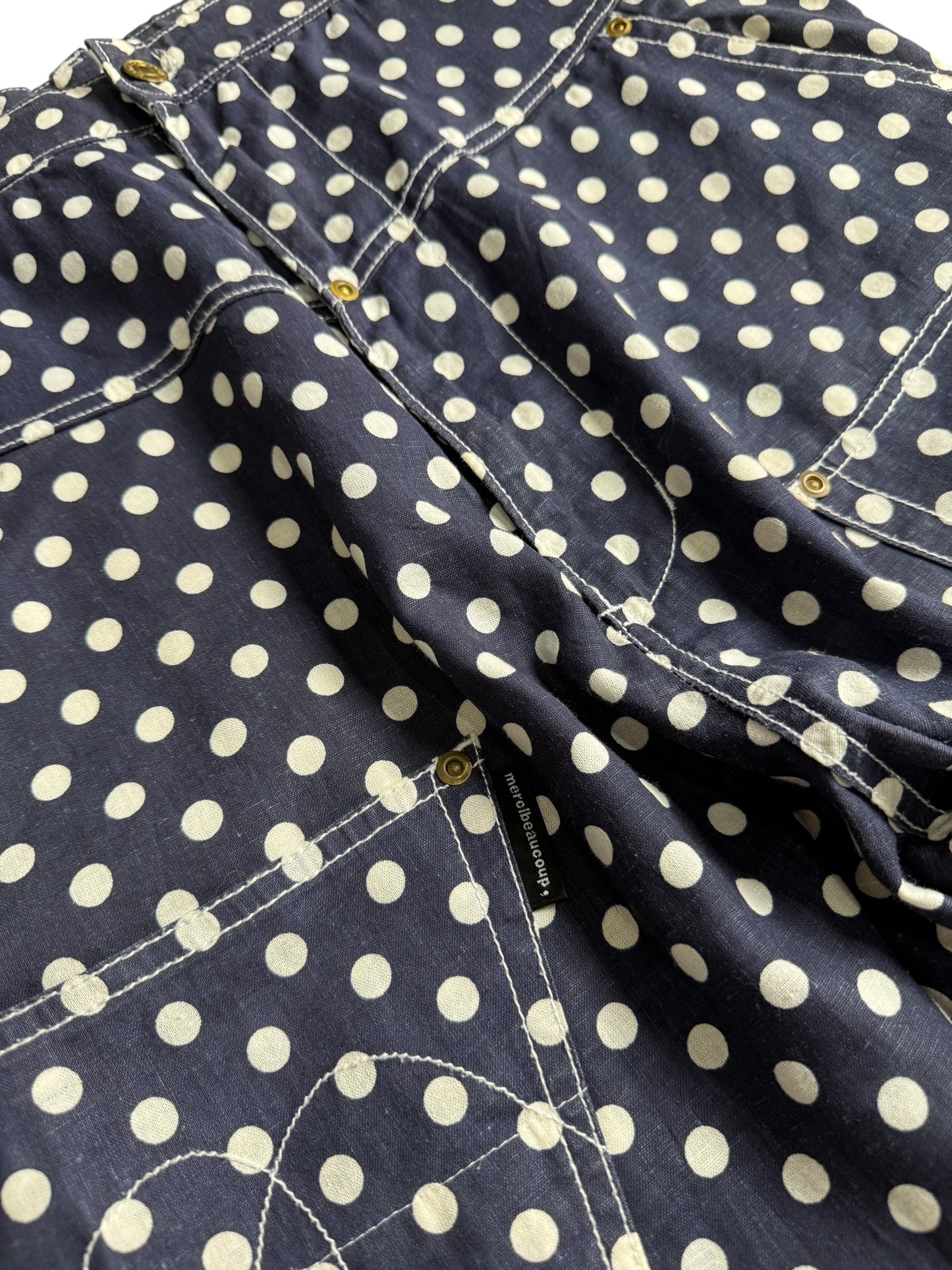 Mercibeaucoup Polka Dot Painter Pants Japanese Designer