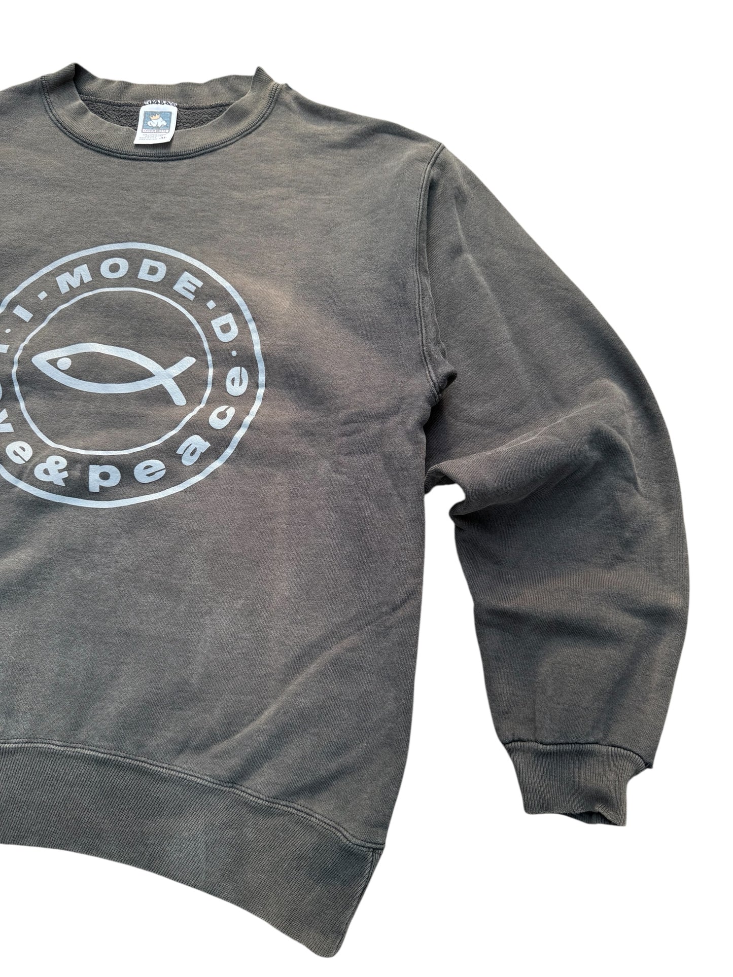 Vintage Sun Fade I.Mode.D. Love & Peace Sweatshirt