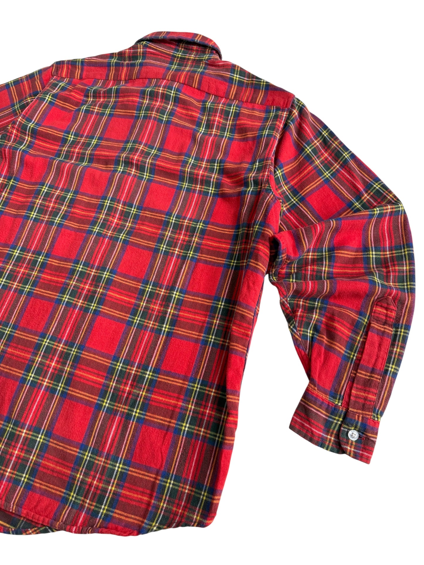 Vintage LL Bean Made in USA Red Tartan Flannel Shirt