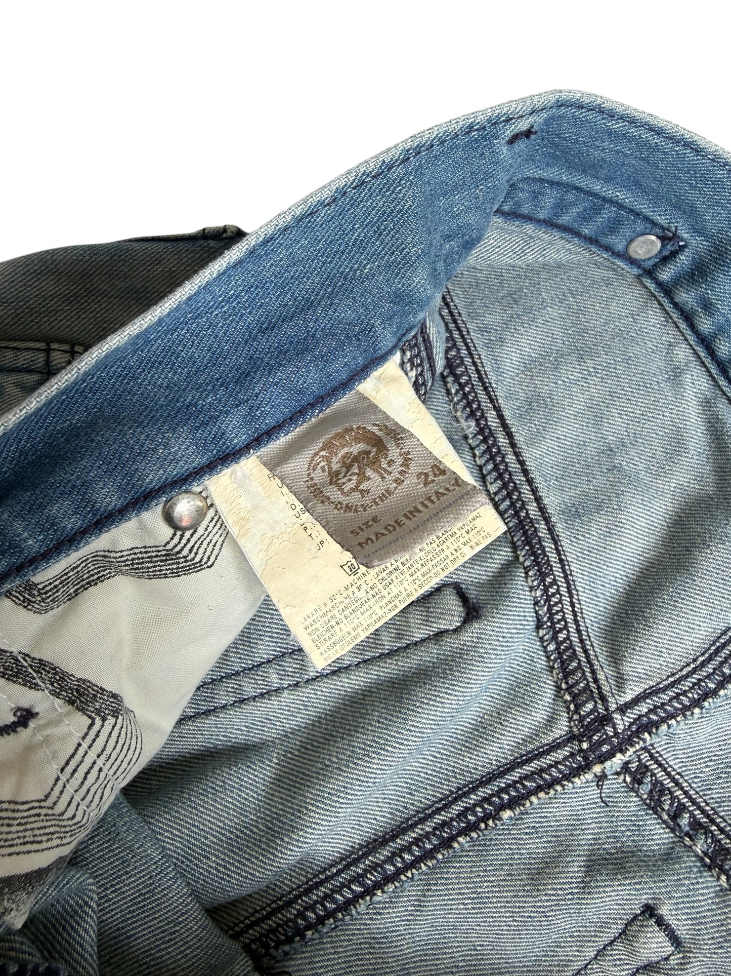 Vintage Y2K Diesel Joyze Button Fly Denim Jeans Made in Italy