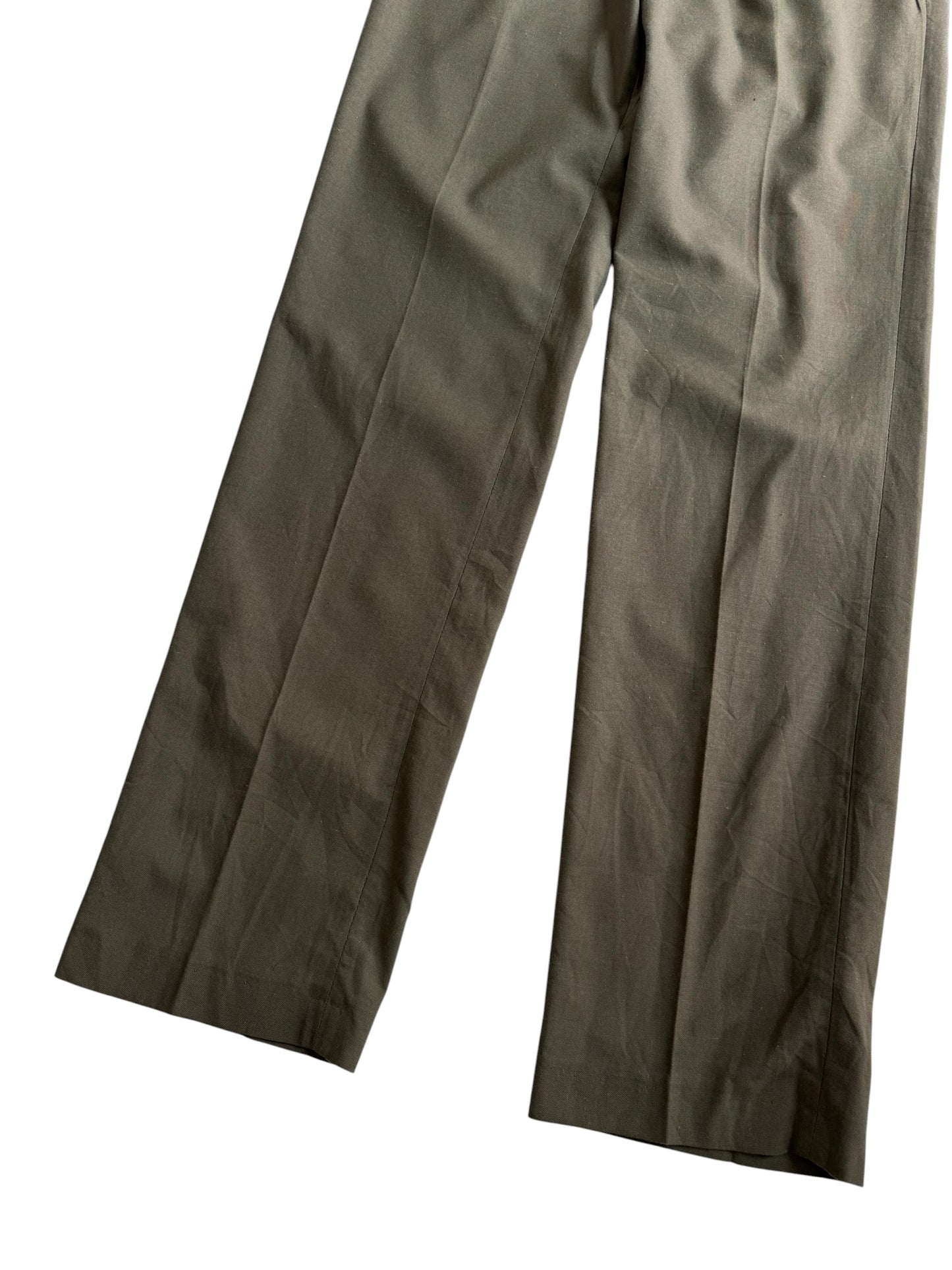Vintage 80s-90s Yugoslav Army Olive Green Military Field Trousers