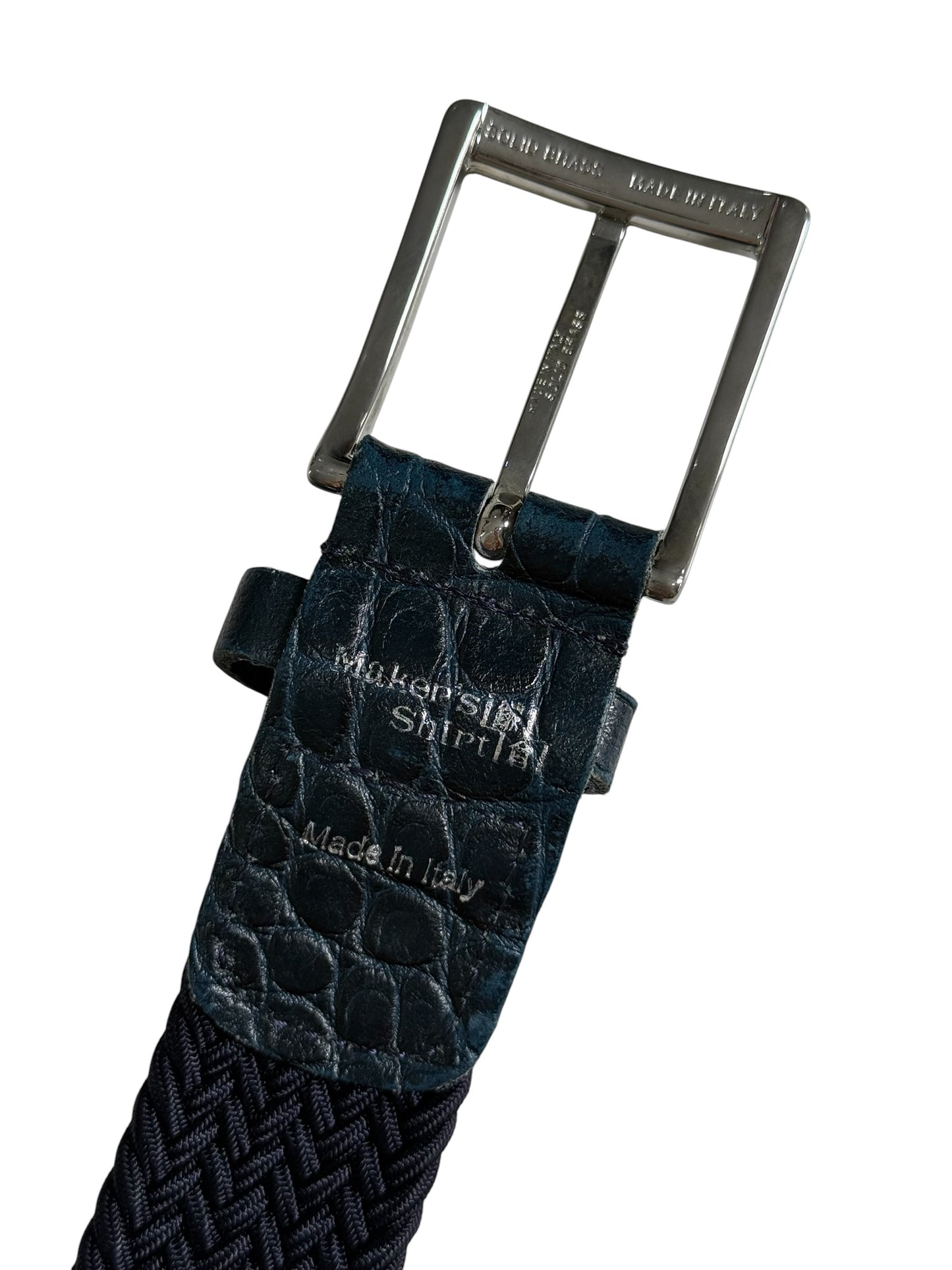 Kamakura Shirts Rubber Mesh Belt Made in Italy