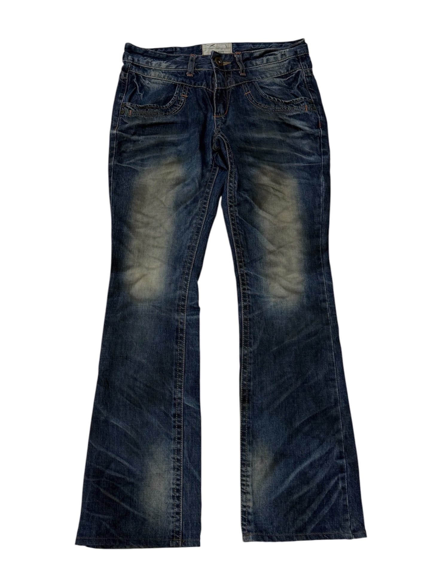 Vintage Y2K Lolita Goth Punk Flared Studded Jeans