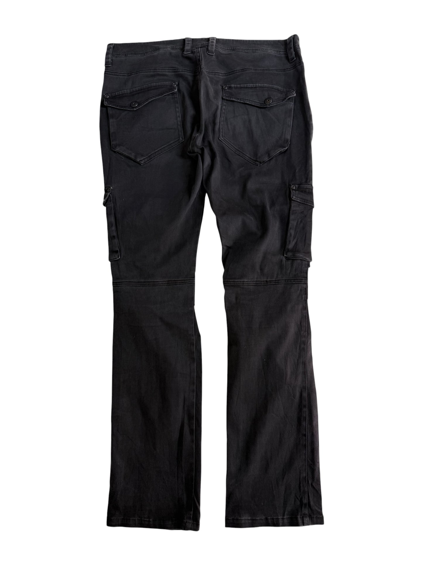 In The Attic Homme Multi Pocket Cargo Pants Black