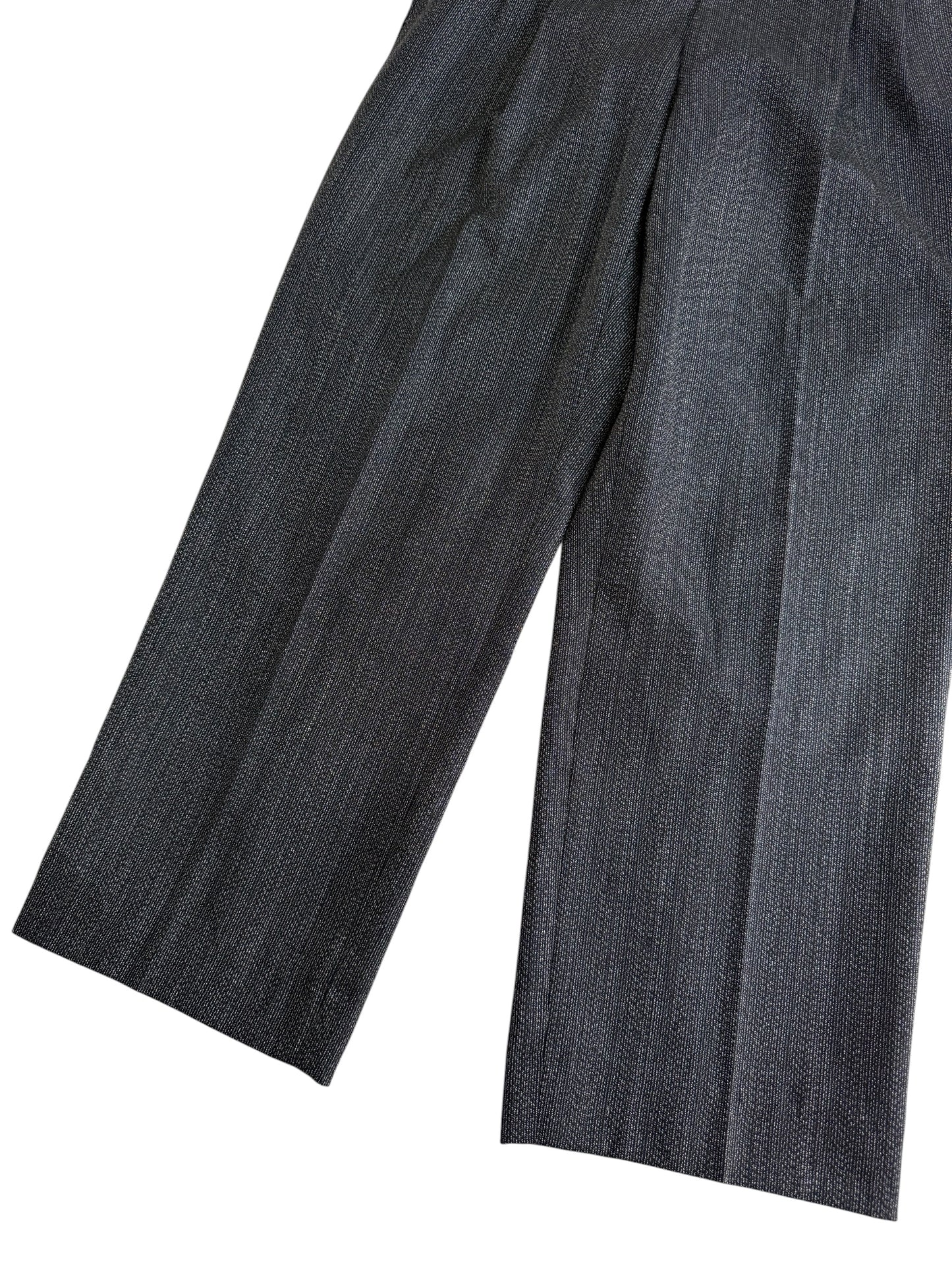 Vintage 1970s–80s Textured Pleated Dress Trousers