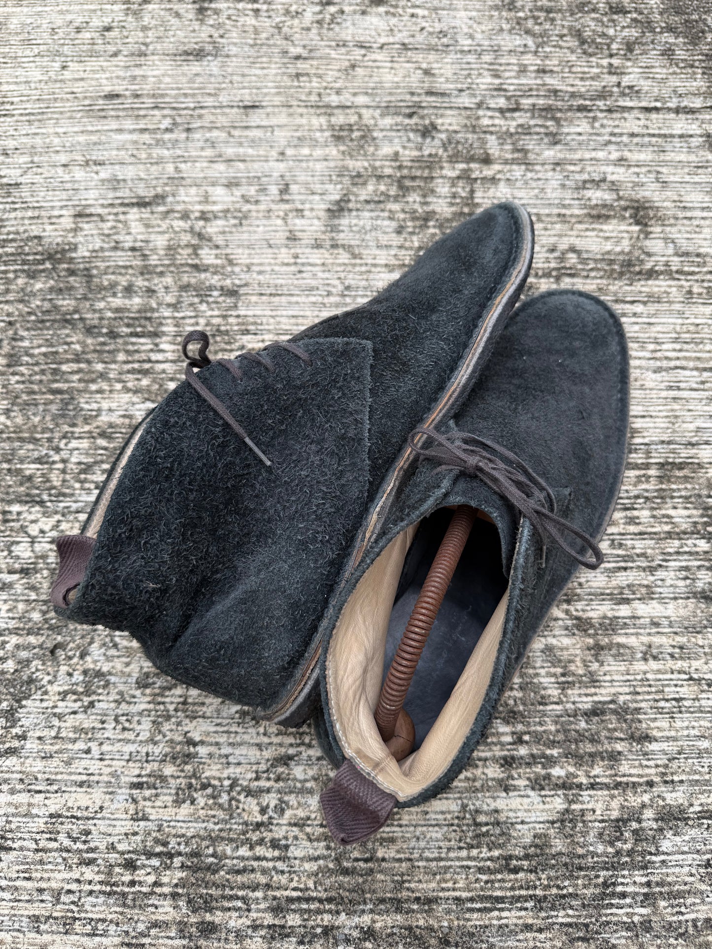 Number Nine by Takahiro Miyashita Suede Desert Chukka Boots