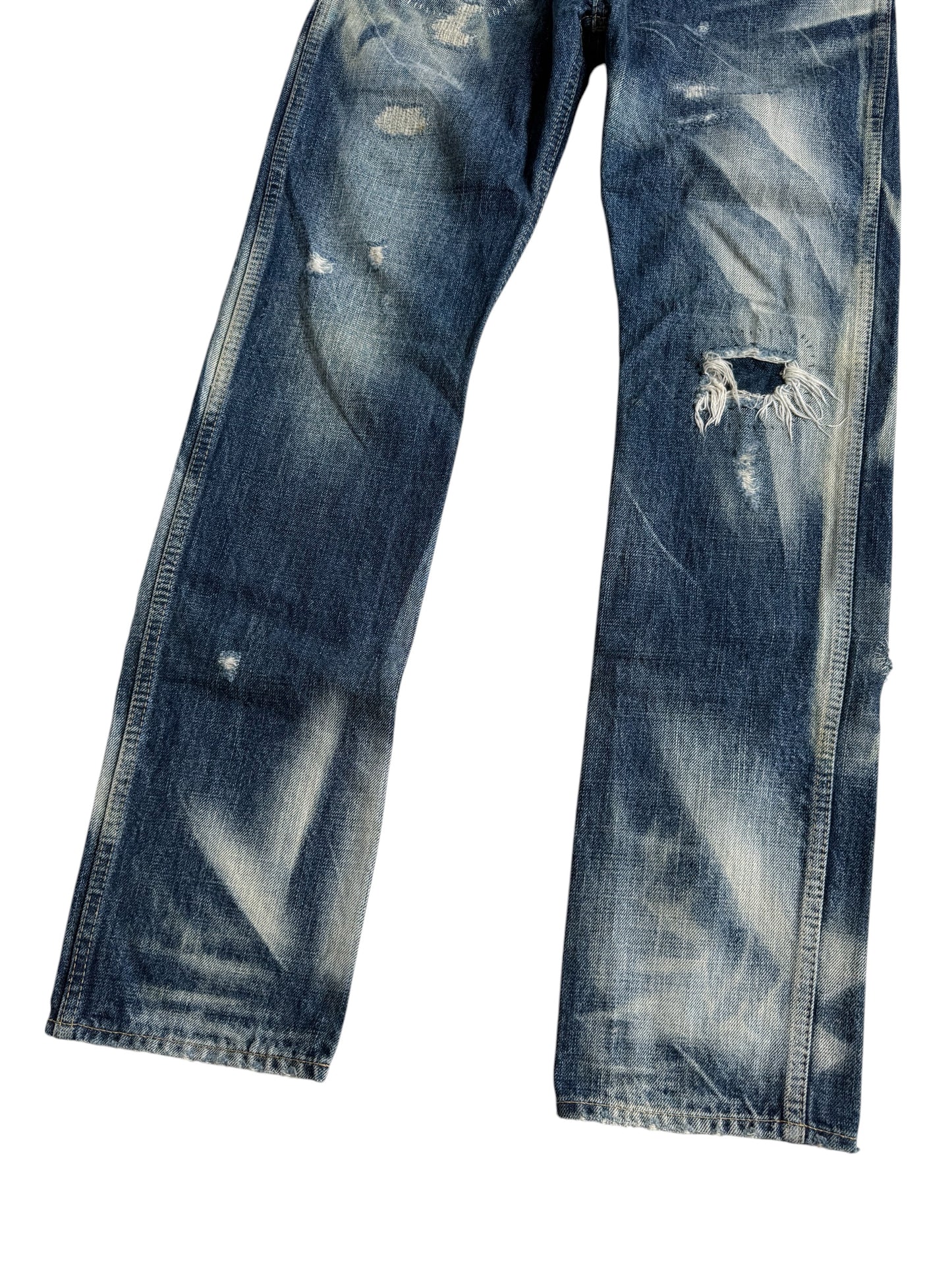 Vintage RNA Inc. Alternative Distressed Reworked Denim Jeans