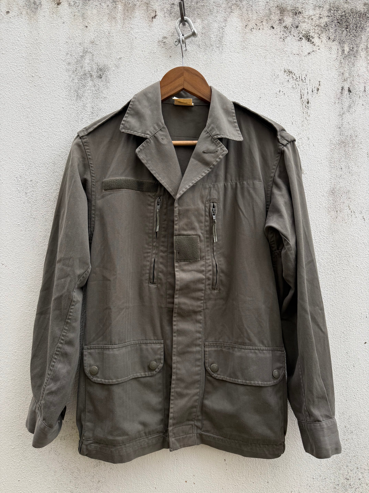 Vintage 1988 French Army F2 Field Jacket SOCOVET HBT Military OG