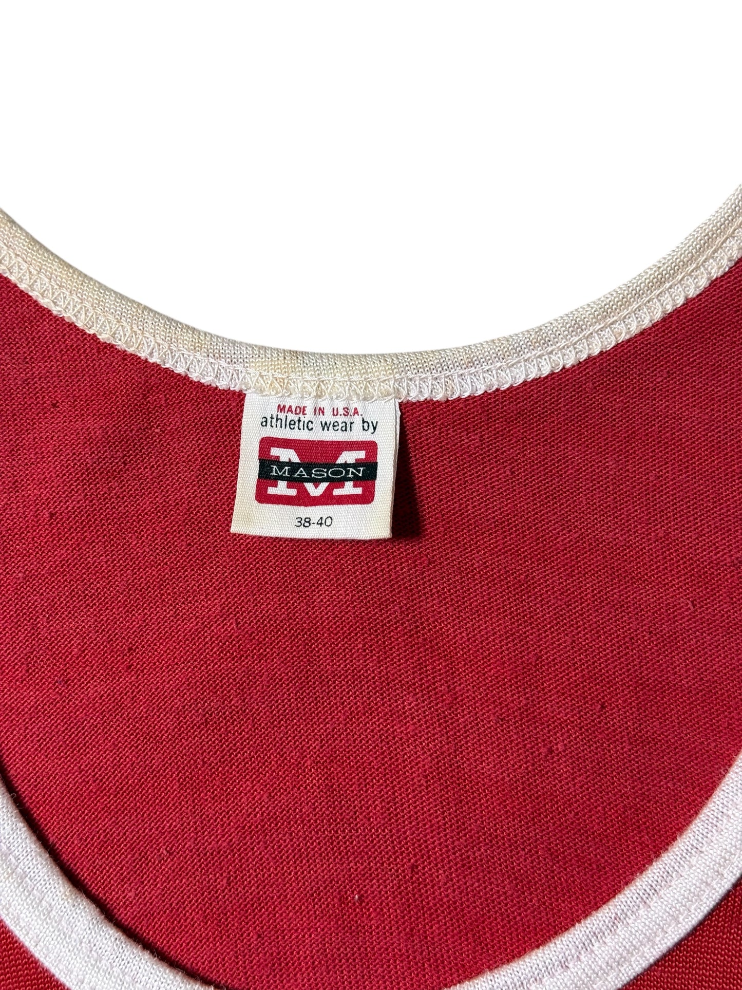 Vintage 1960s Mason Ukiah Floor Covering Basketball Jersey