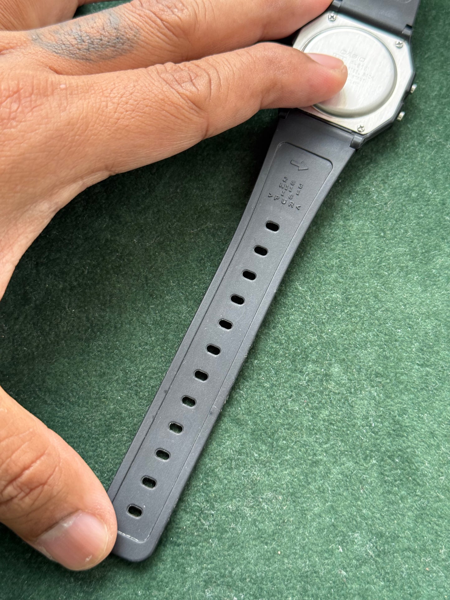 Vintage Casio F-91W Digital Watch 593 Module Made in Thailand