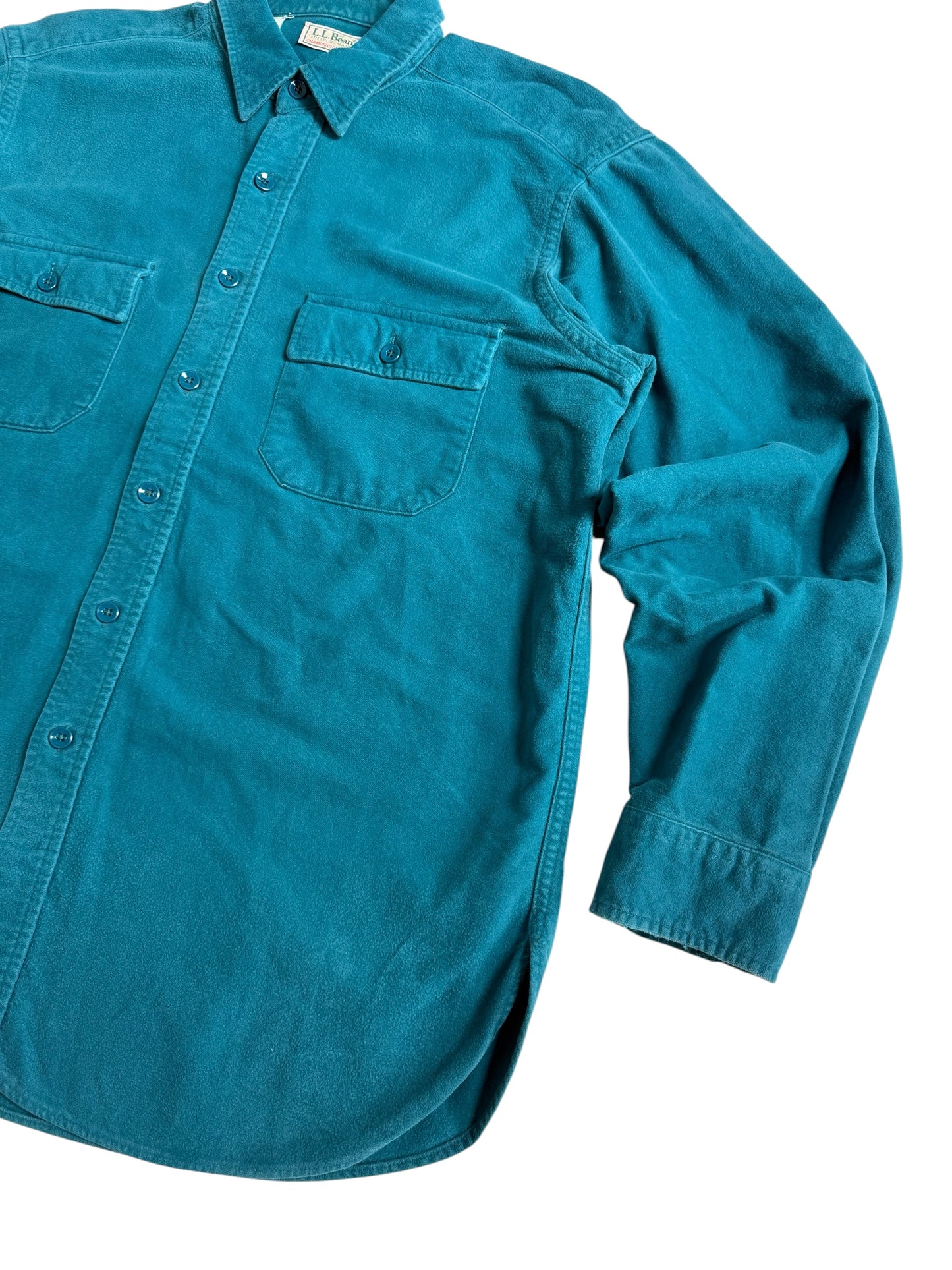 Vintage 80s-90s LL Bean Chamois Cloth Shirt Made in USA