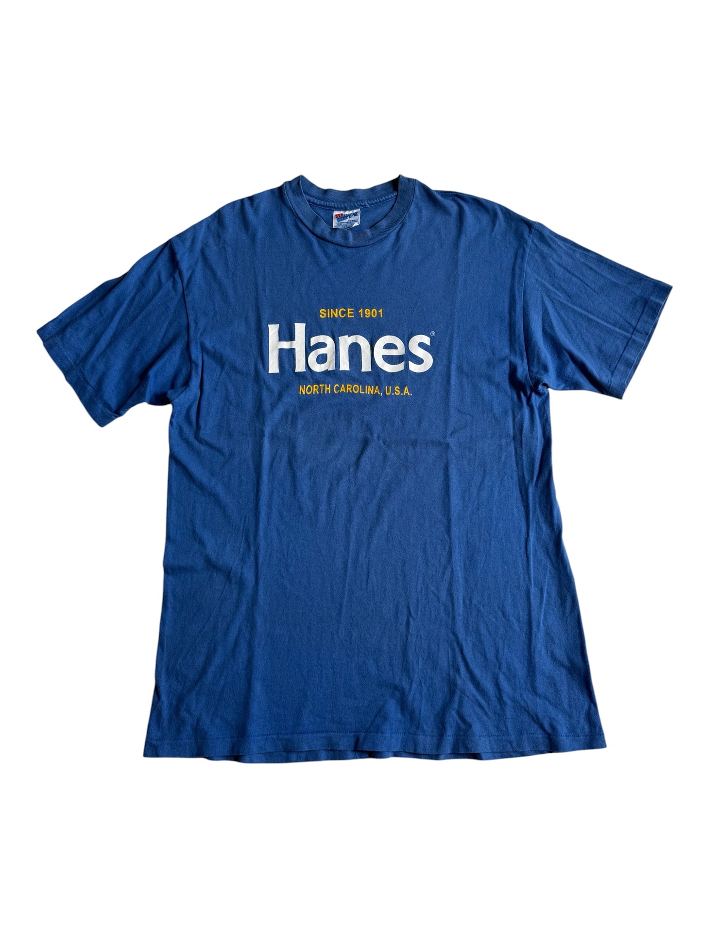 Vintage Hanes Since 1901 North Carolina USA Logo Tshirt