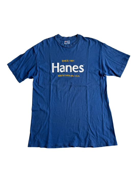 Vintage Hanes Since 1901 North Carolina USA Logo Tshirt