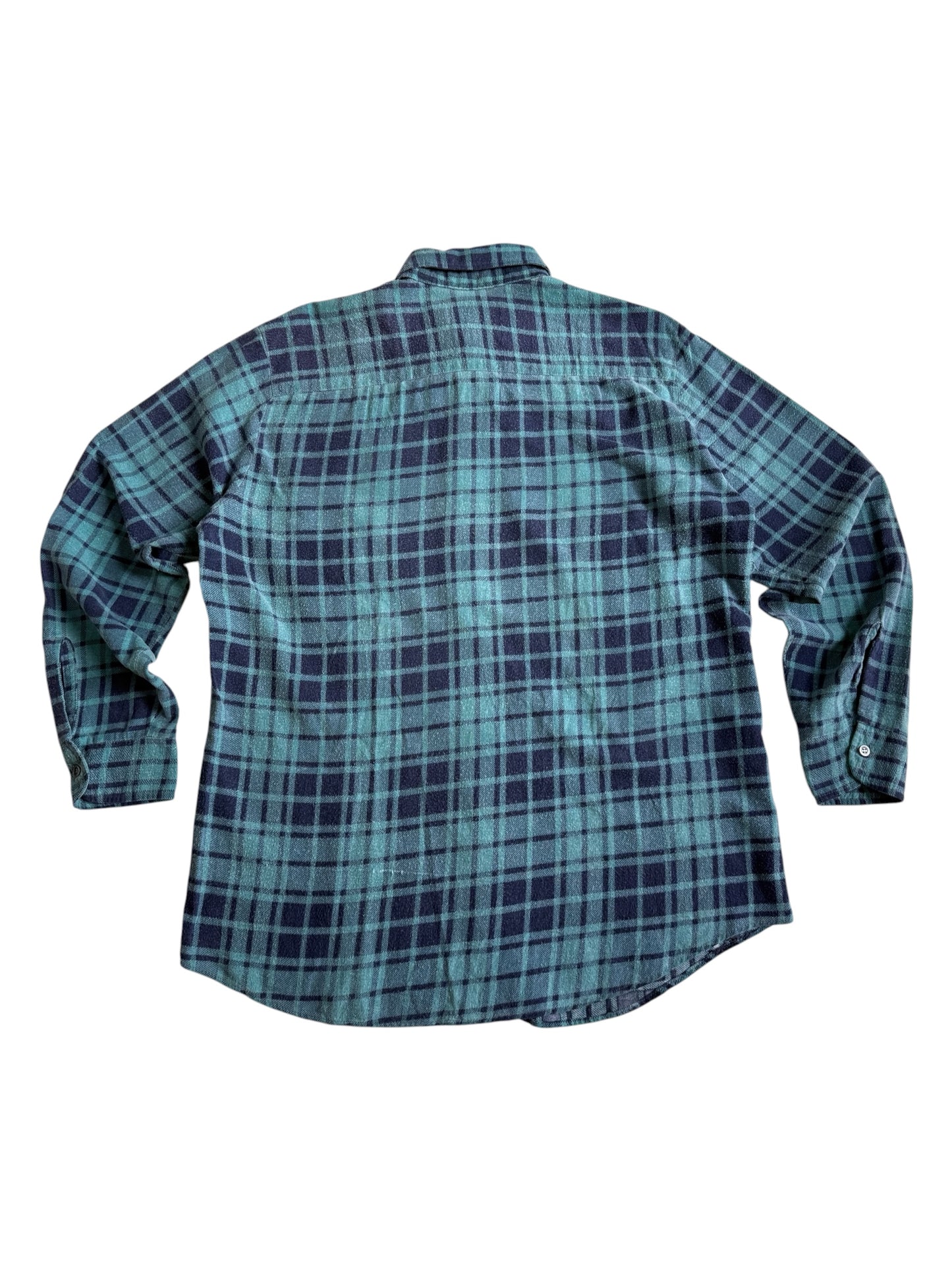 Vintage American Edition Plaid Flannel Shirt Brushed Cotton Workwear