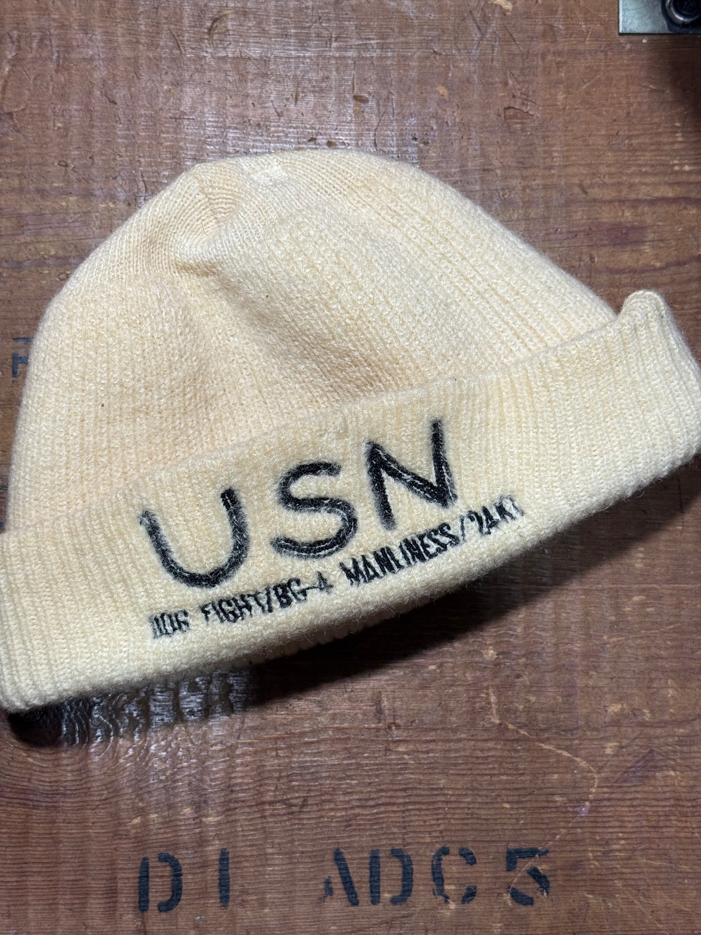 Vintage USN Beanie Hat