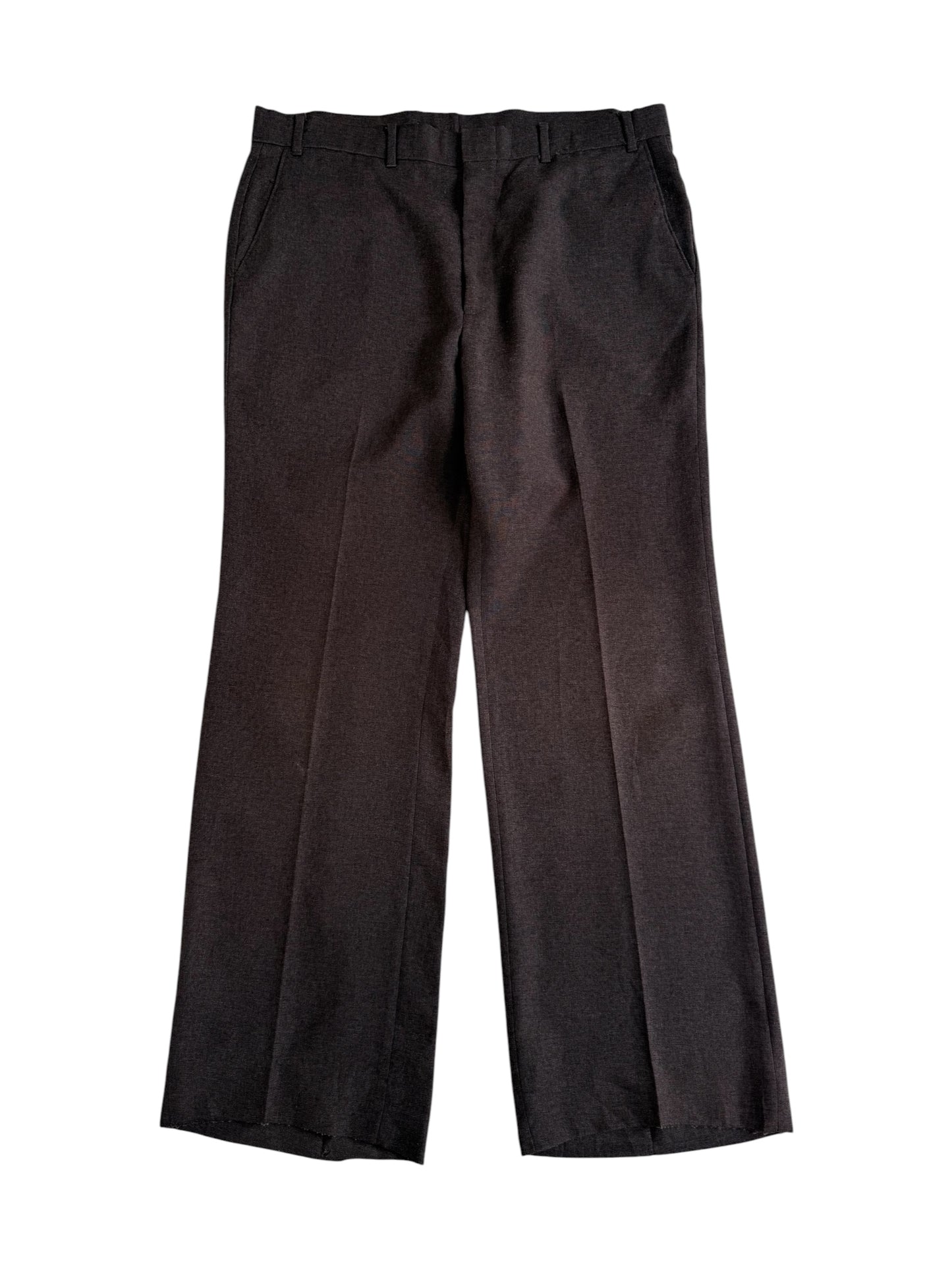 Vintage 1970s-80s Levis Action Slacks Brown Dress Trousers