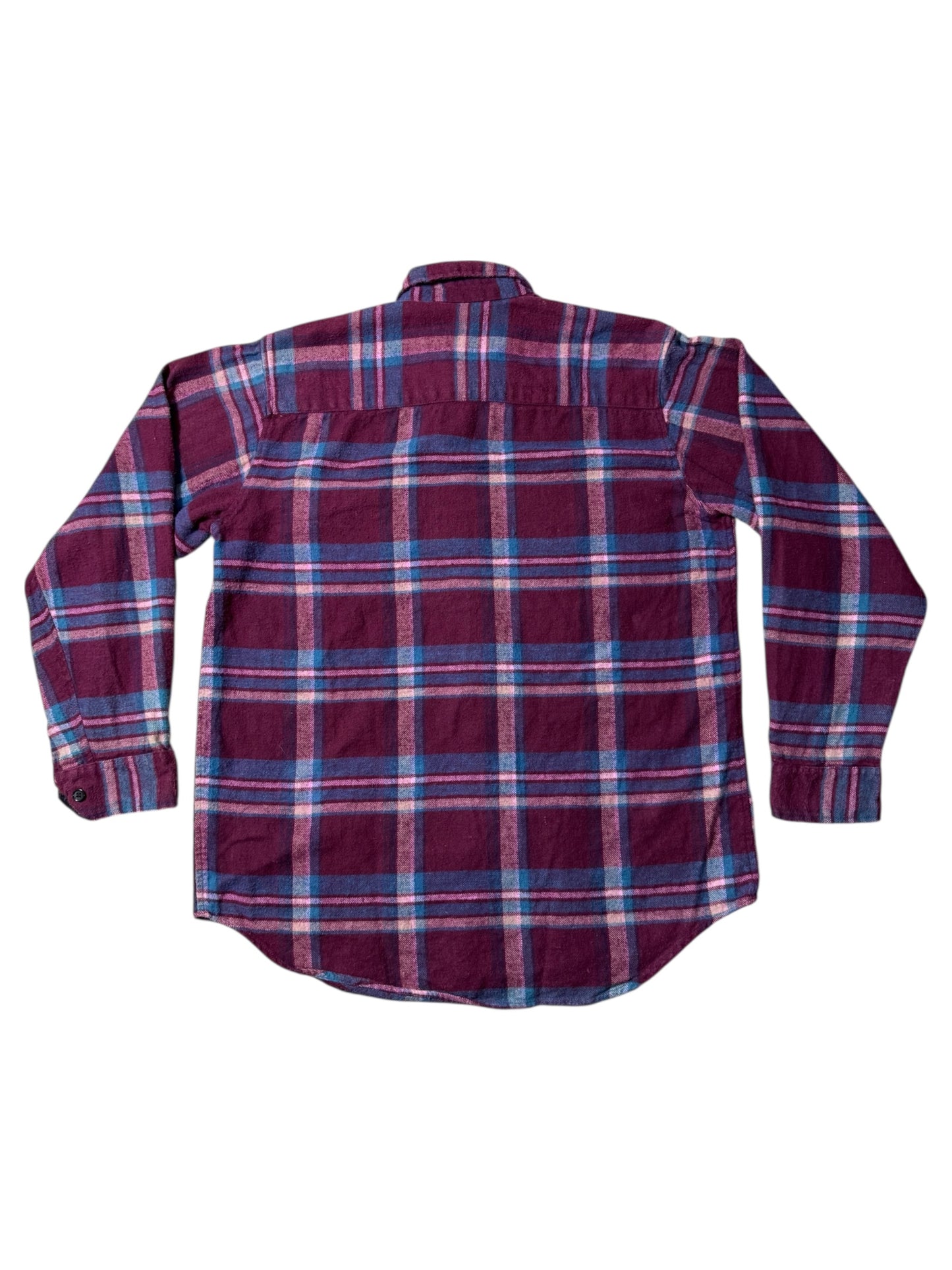 Vintage 1990s Five Brother Plaid Flannel Shirt Heavyweight Workwear