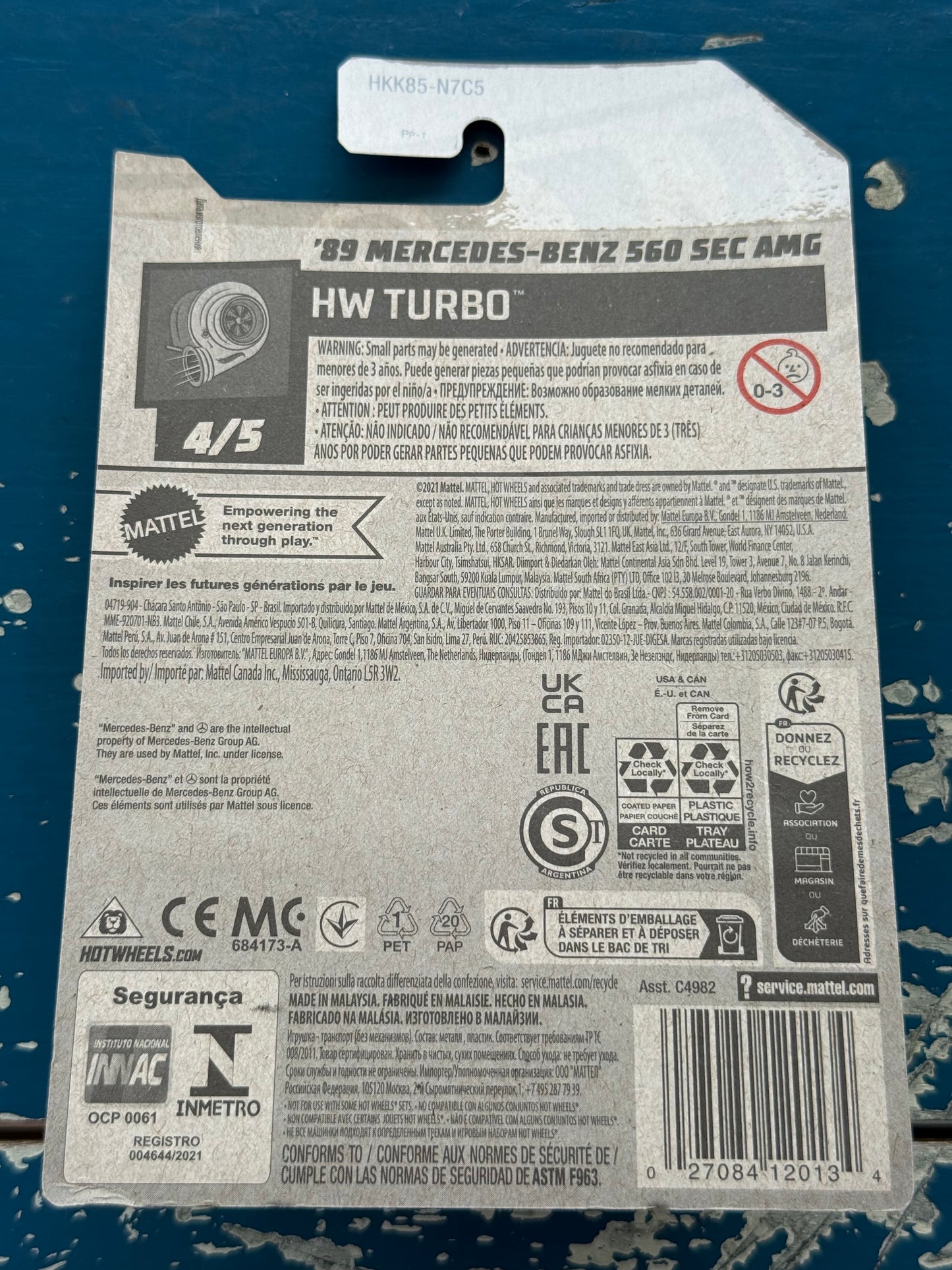 Hot Wheels  ‘89 Mercedes-Benz 560 SEC AMG