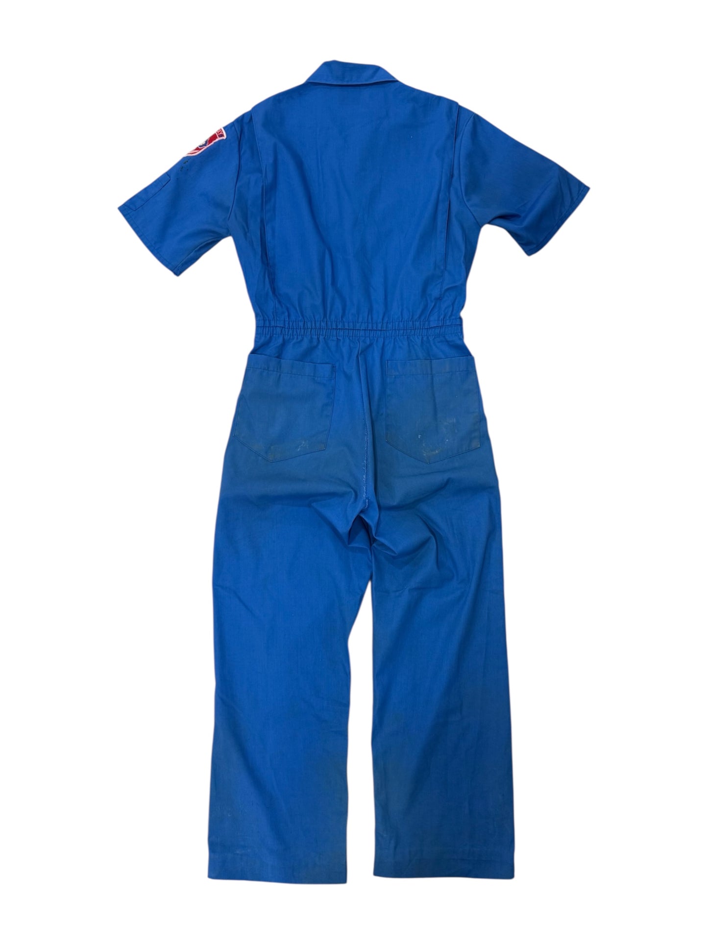 Vintage 1960s–70s Civil Air Patrol Blue Workwear Coverall Made in USA