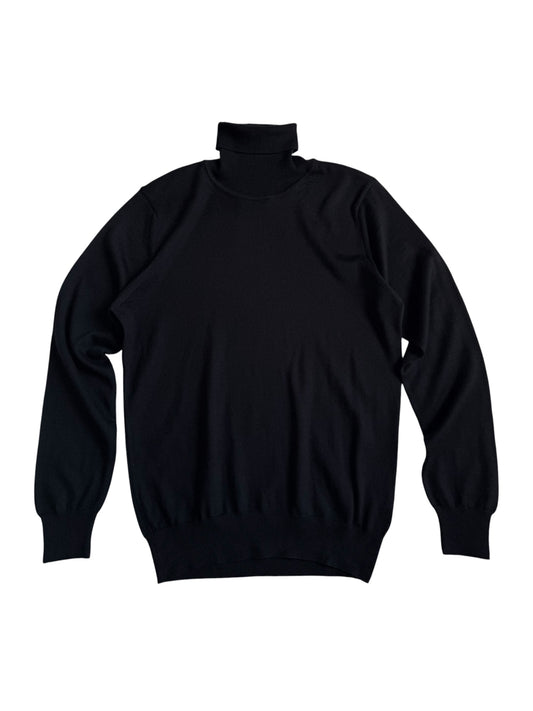Vintage 1990s Barneys New York Wool Blend Turtleneck Sweater Made in Italy
