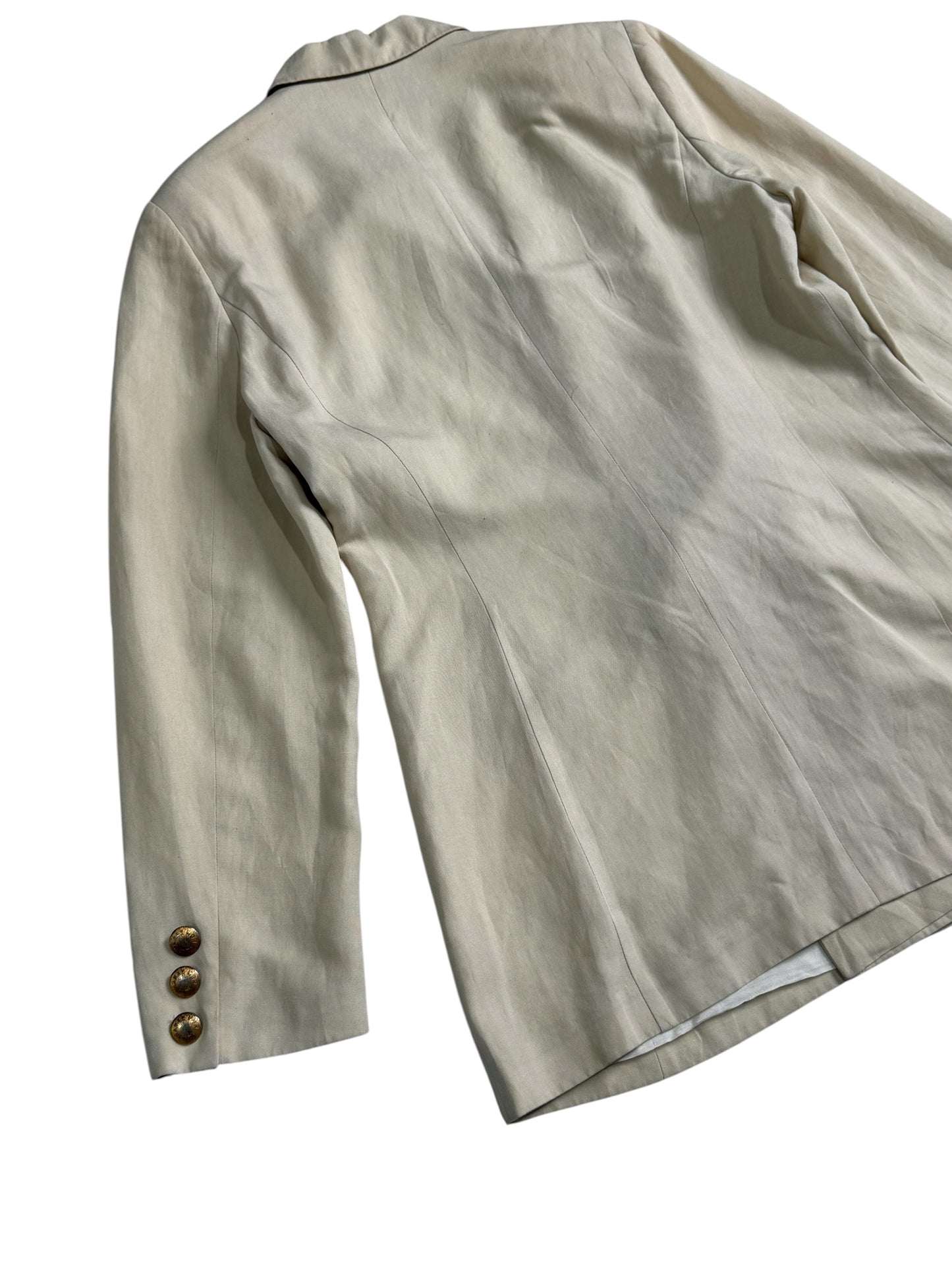Vintage Hanae Mori Paris Cashmere & Week-End Double Breasted Blazer Jacket