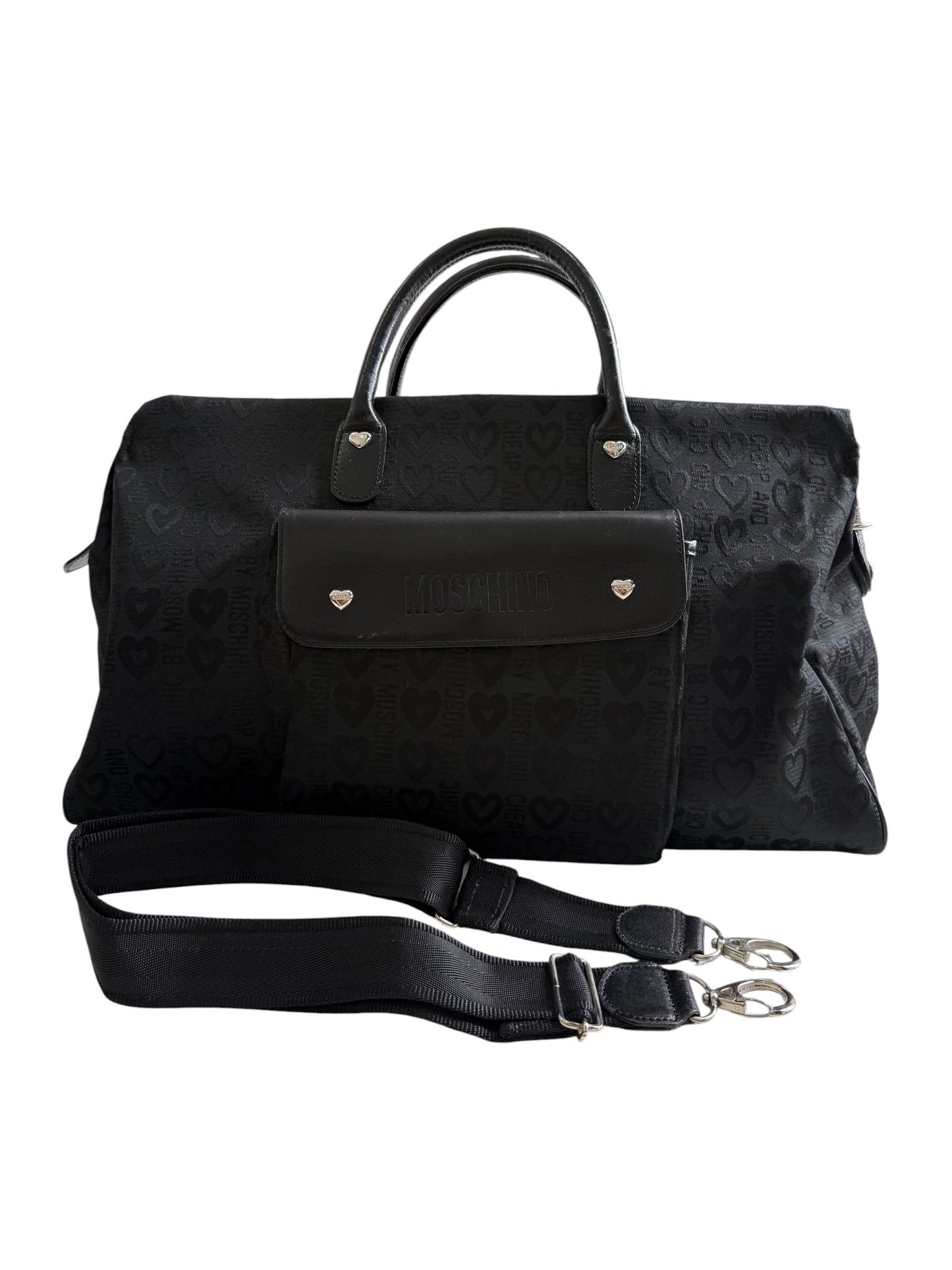 Moschino Cheap And Chic Travel Bag Repeat Logo