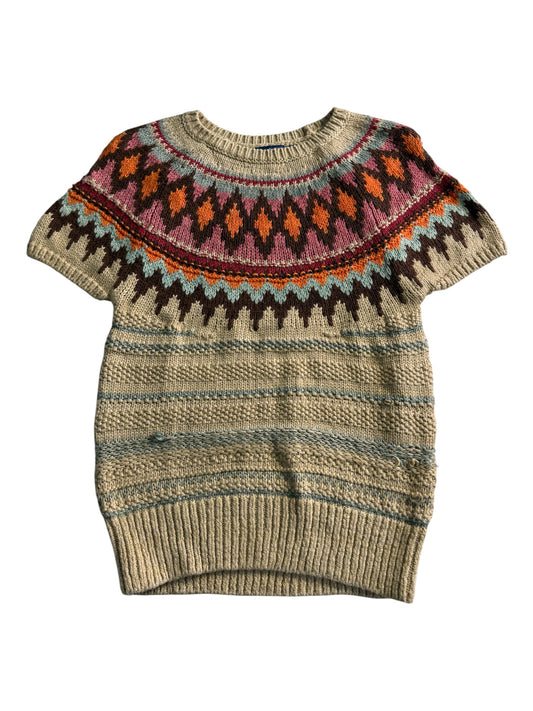 Polo Ralph Lauren Jacquard Short Sleeve Knit Sweater