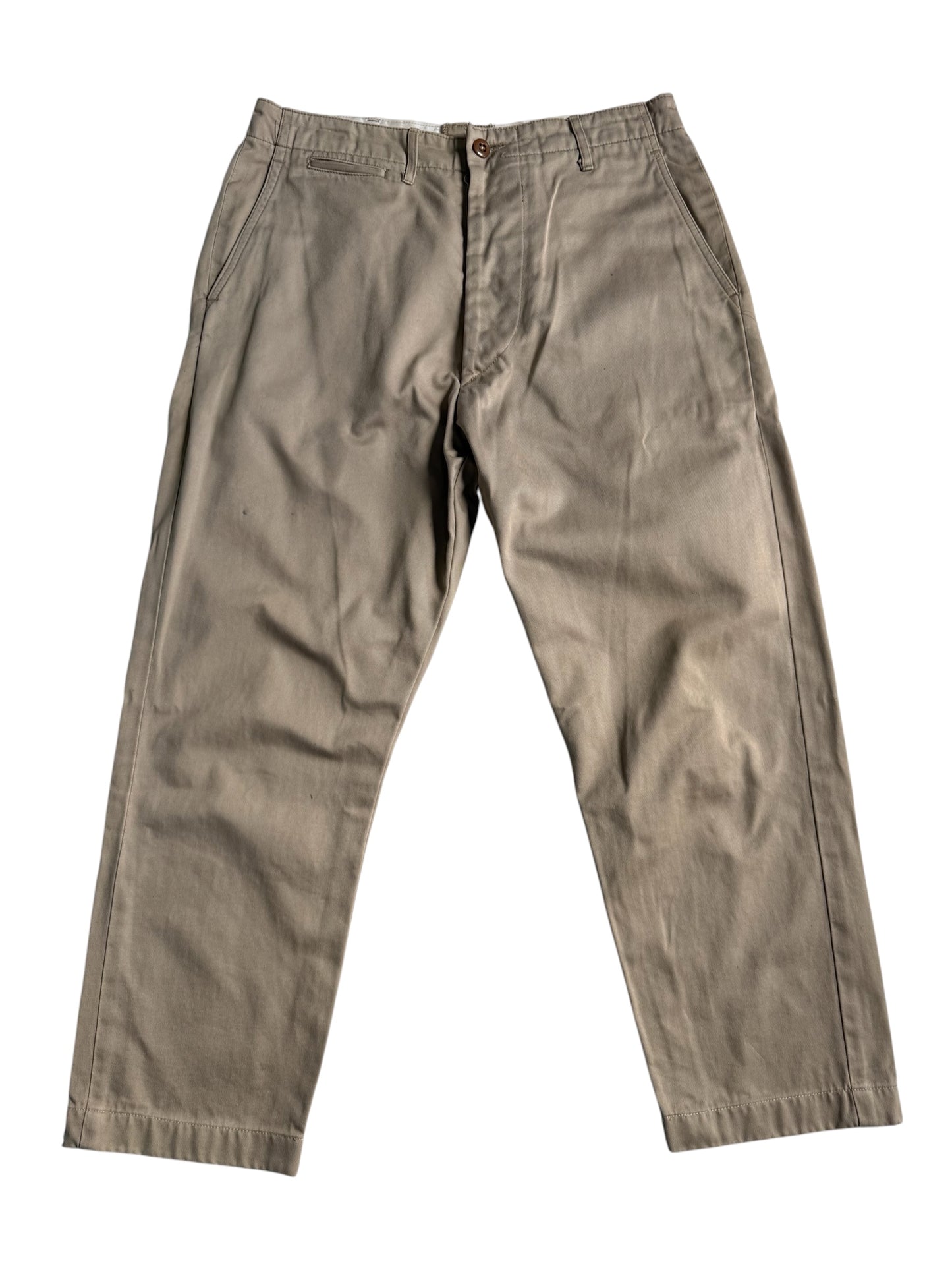 Vintage Toyo Enterprise Japan Military Chino Pants Khaki Beige Workwear Trousers