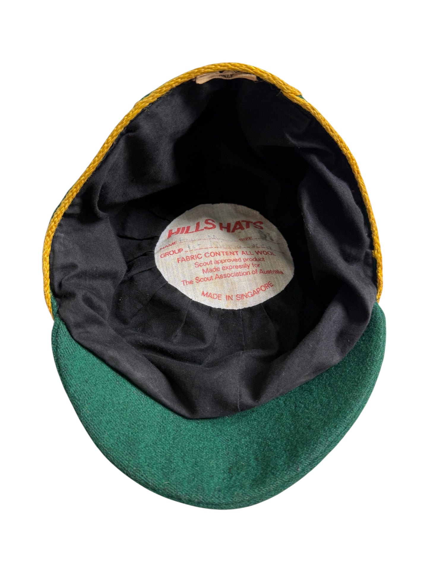 Vintage 1970s–80s Hills Hats Boy Scout Association Cap Size 6 7/8