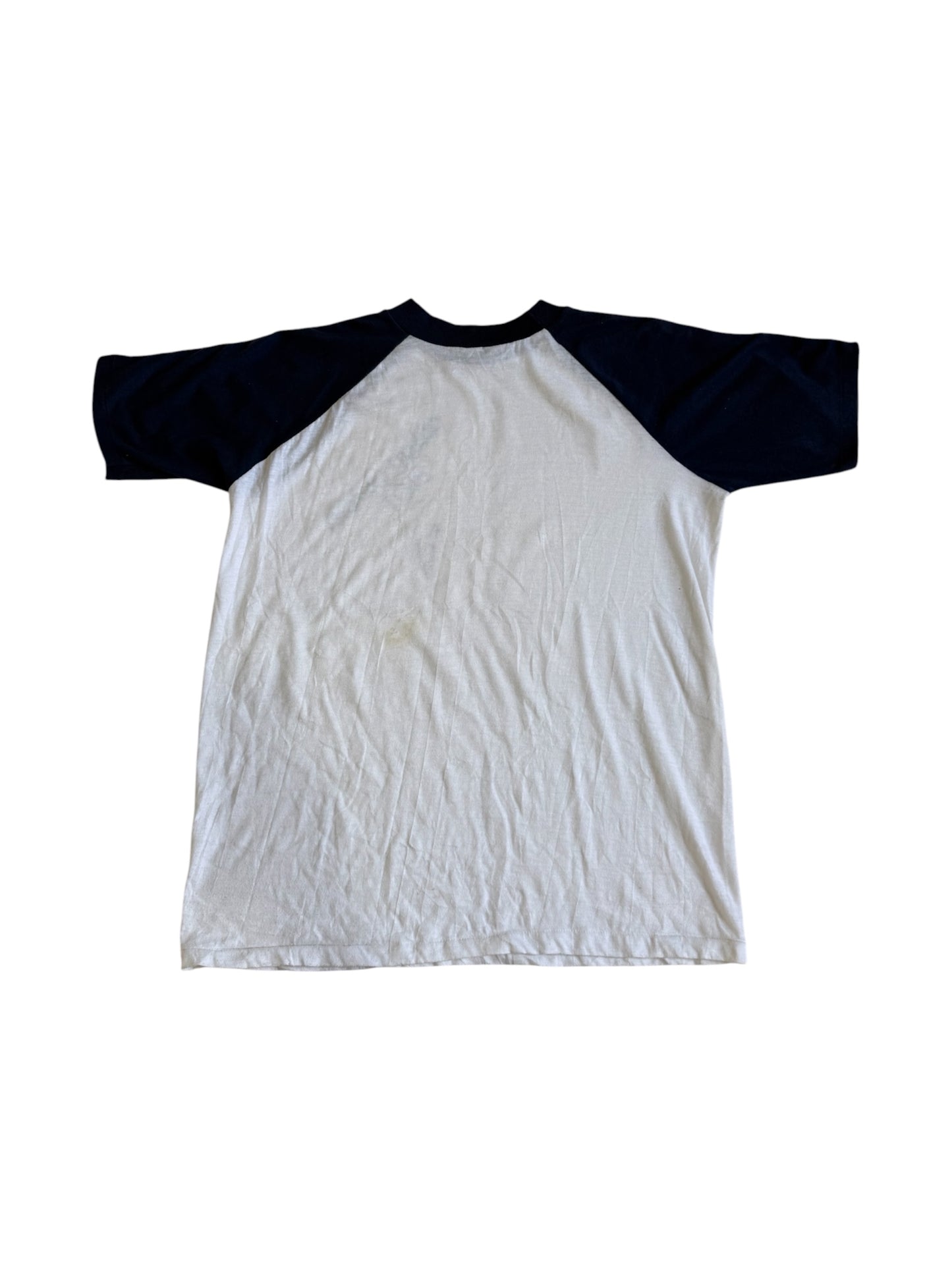 Vintage 80s Diego Garcia BIOT Raglan Tshirt Military Base Souvenir