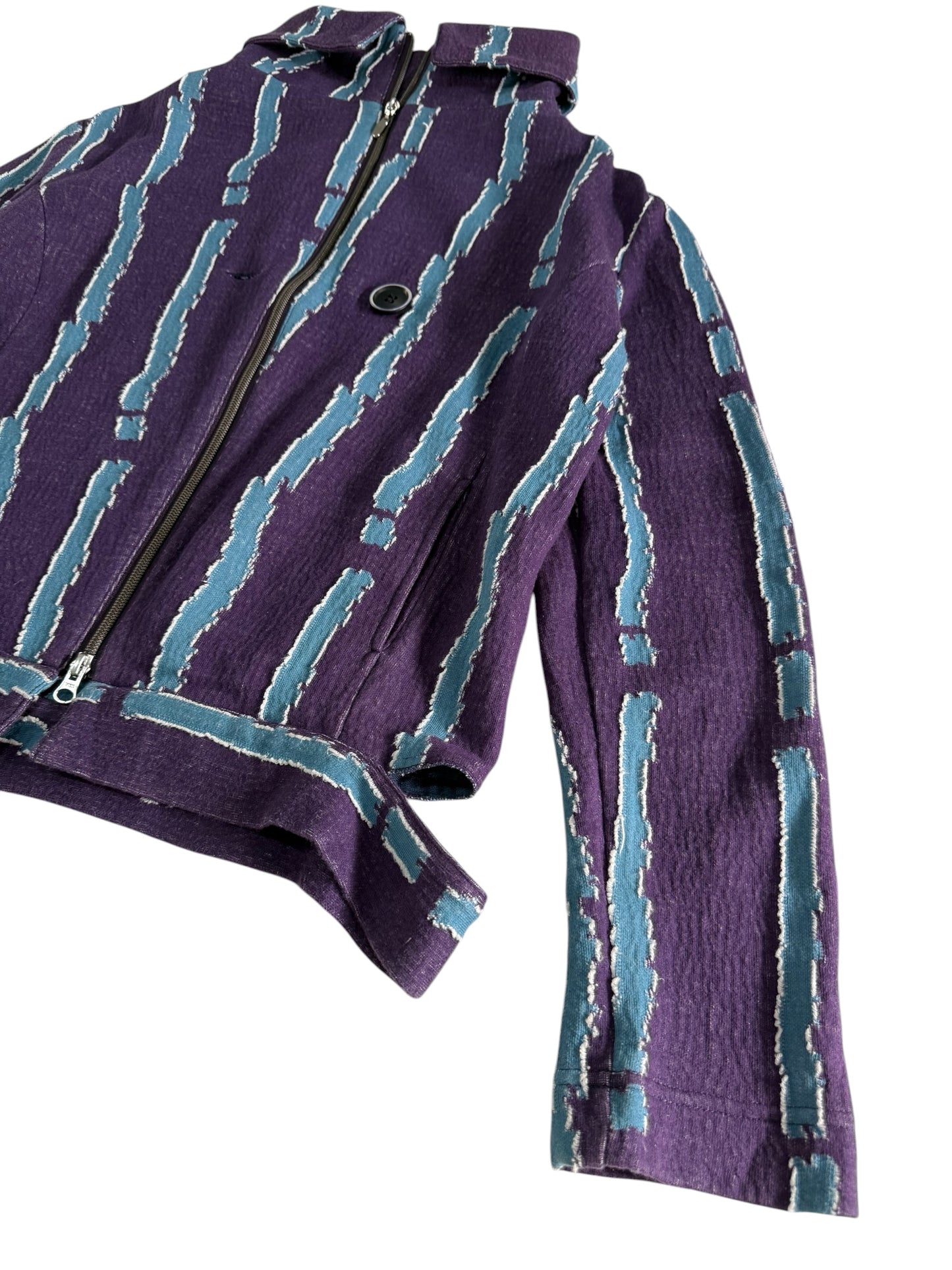Keiko Kishi by Nosh Abstract Pattern Zip Jacket Made in Japan