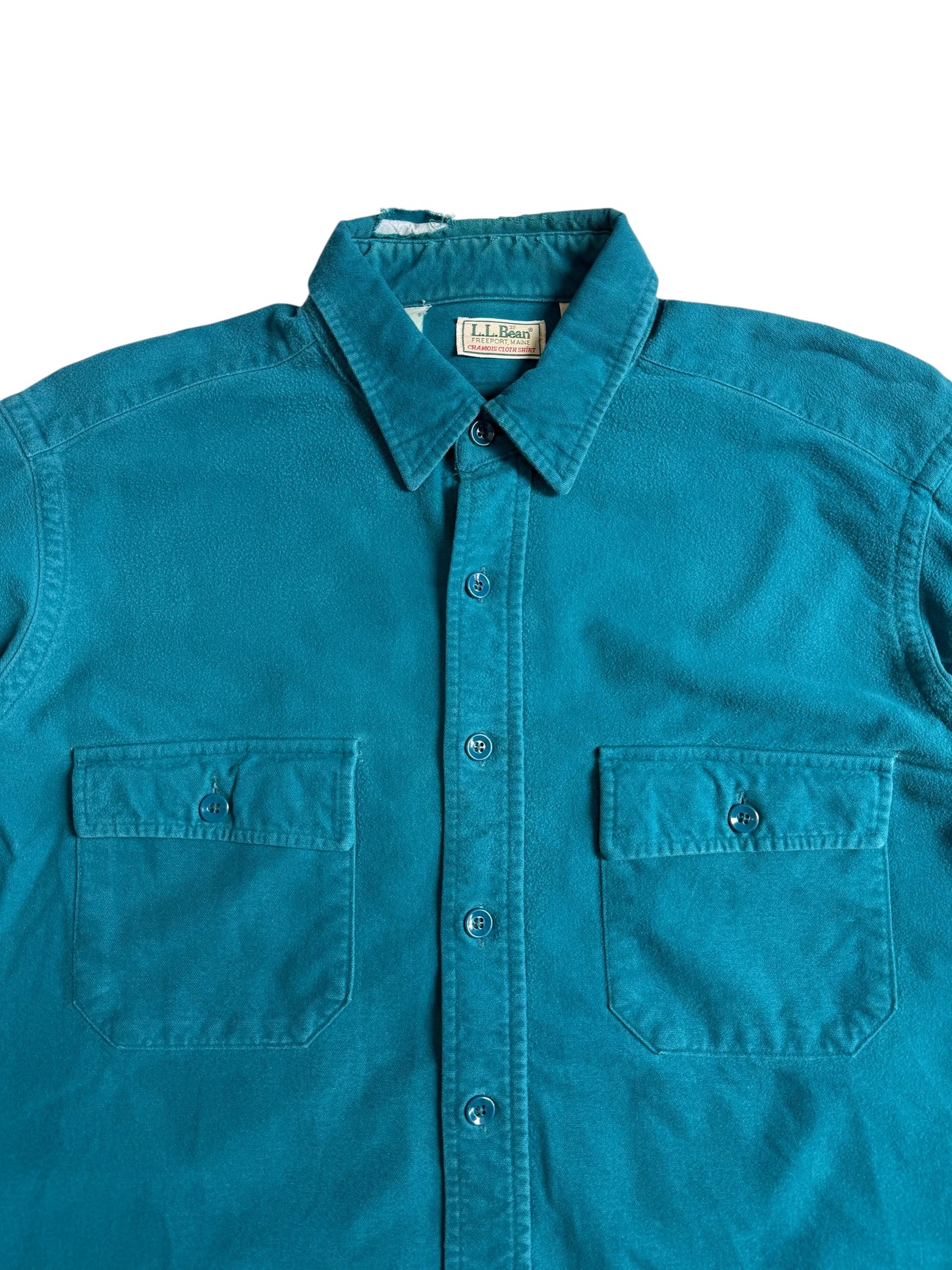 Vintage 80s-90s LL Bean Chamois Cloth Shirt Made in USA
