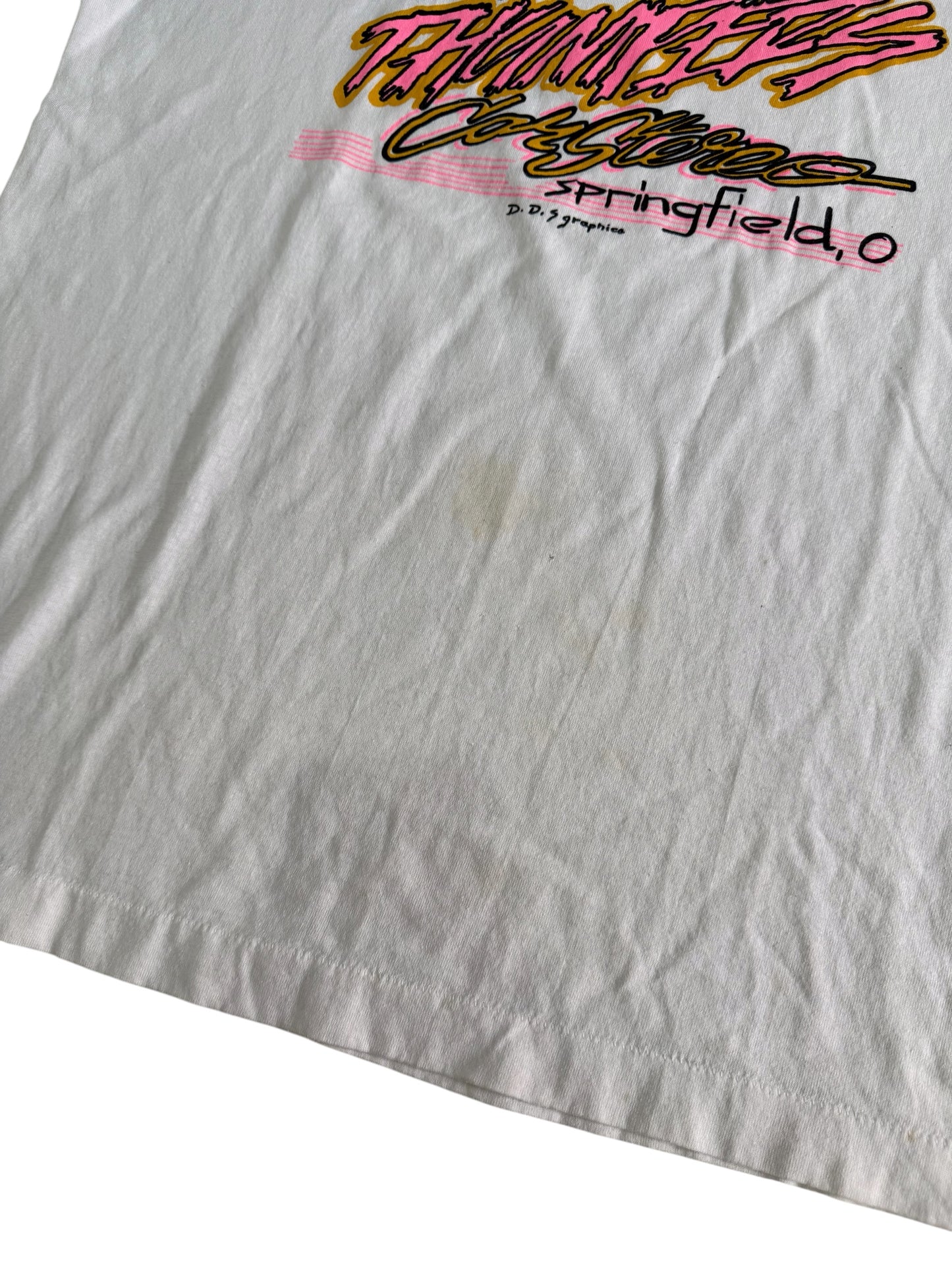 Vintage Thunders Car Stereo Springfield Ohio Promotional Tshirt