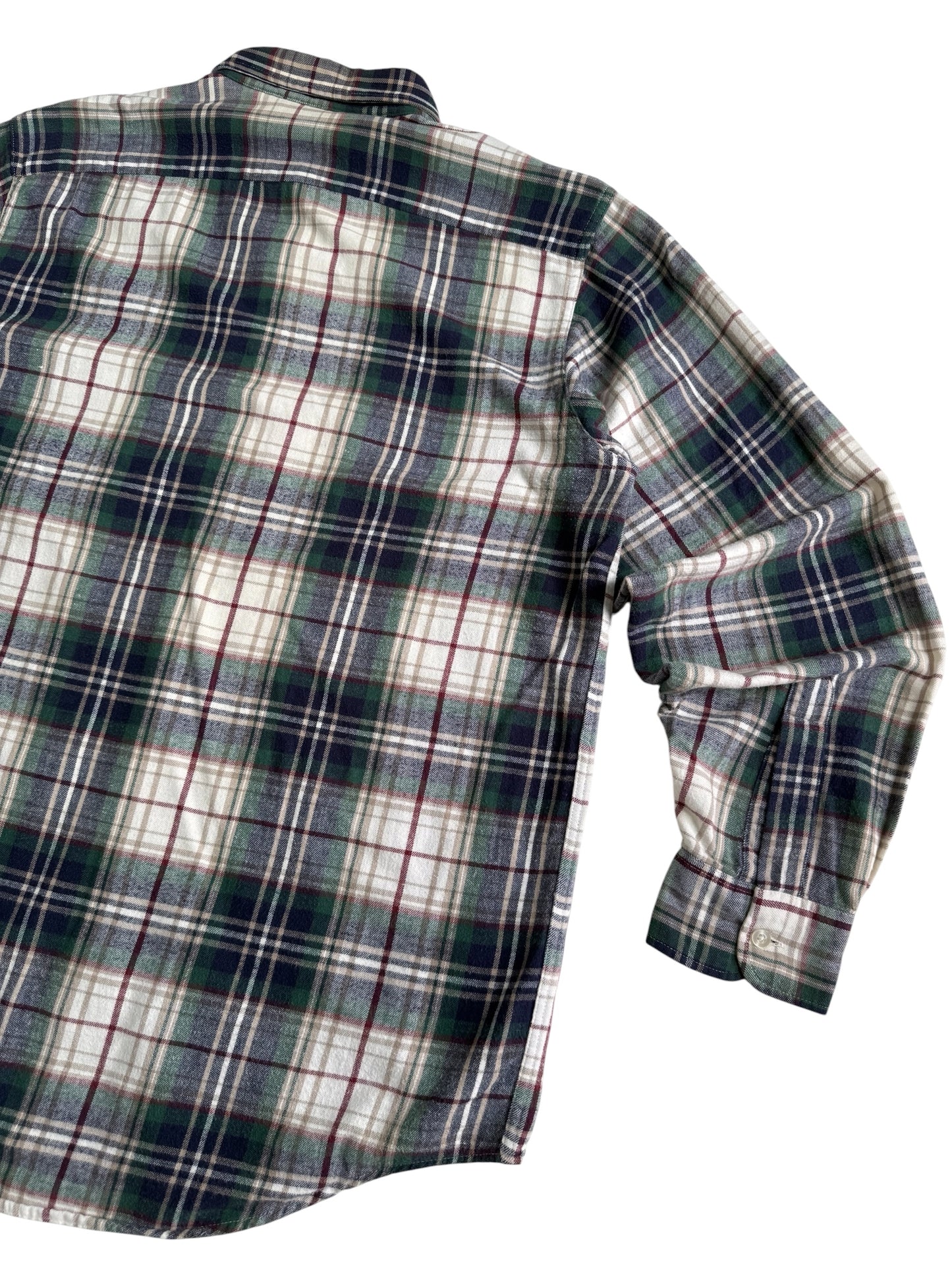 Vintage 90s LL Bean Made in USA Button Down Flannel Shirt Plaid