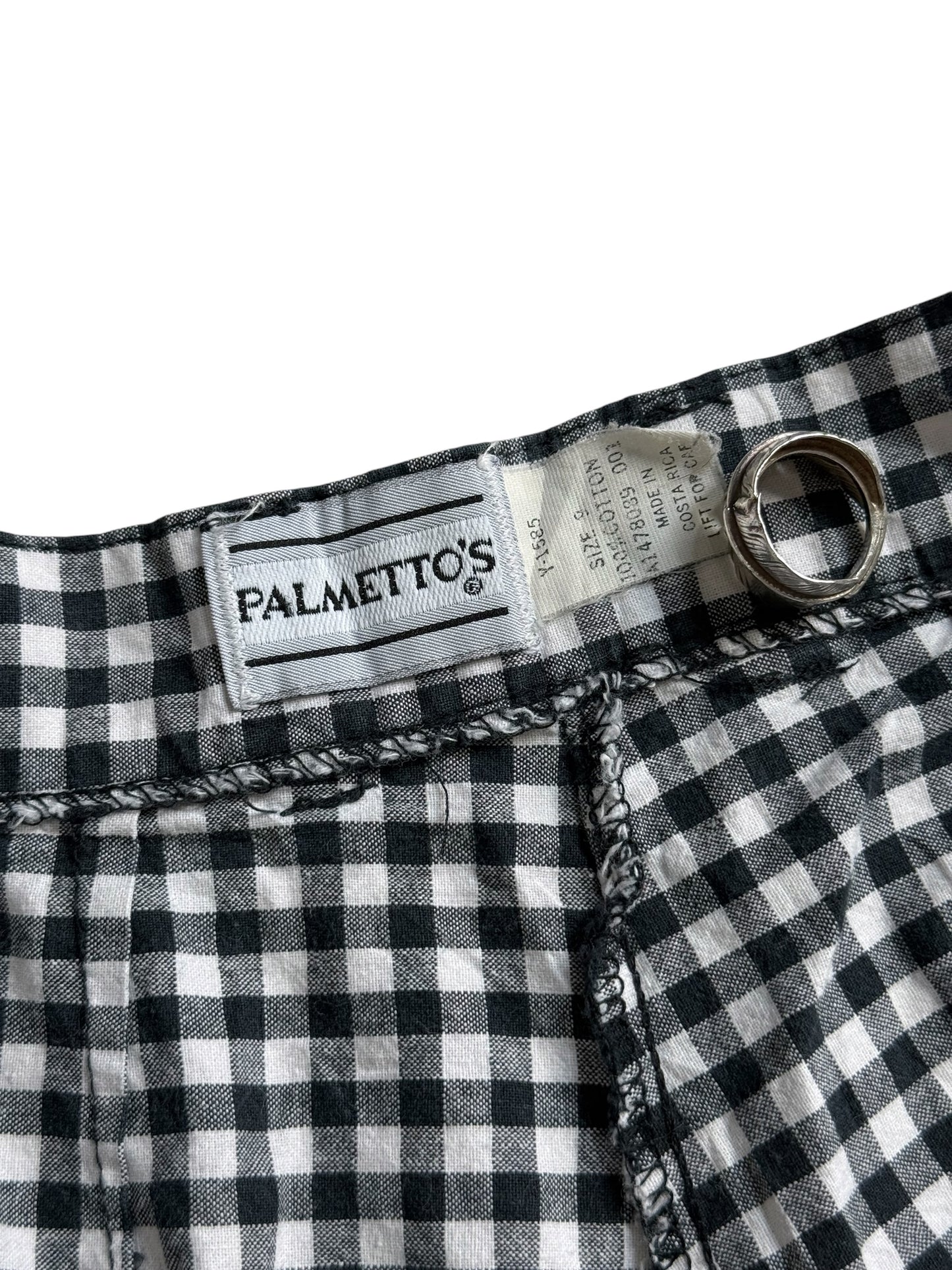 Vintage 1980s Palmetto’s Plaid High Waisted Shorts