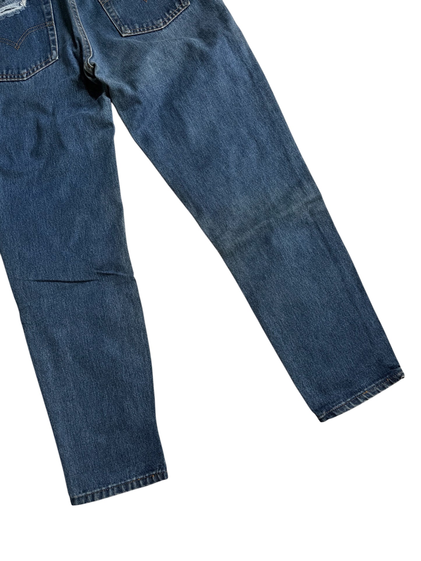 Vintage Levis 512 Made in USA Distressed Tapered Leg Jeans