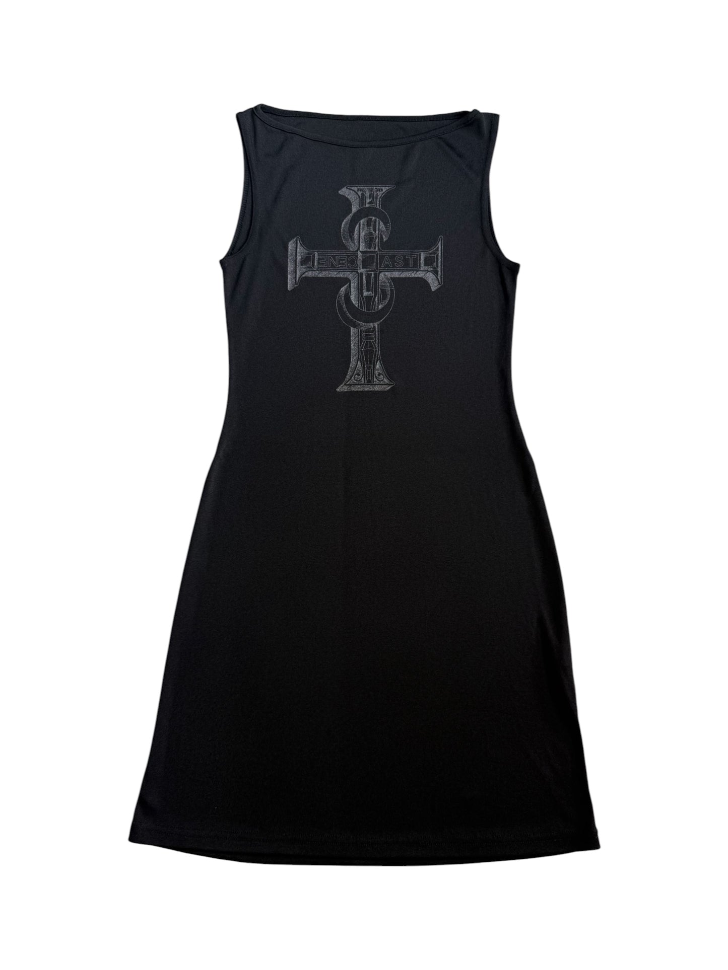 Last Scene Slim Tank Top Cross Logo Dress Made In Japan Gothic Y2K