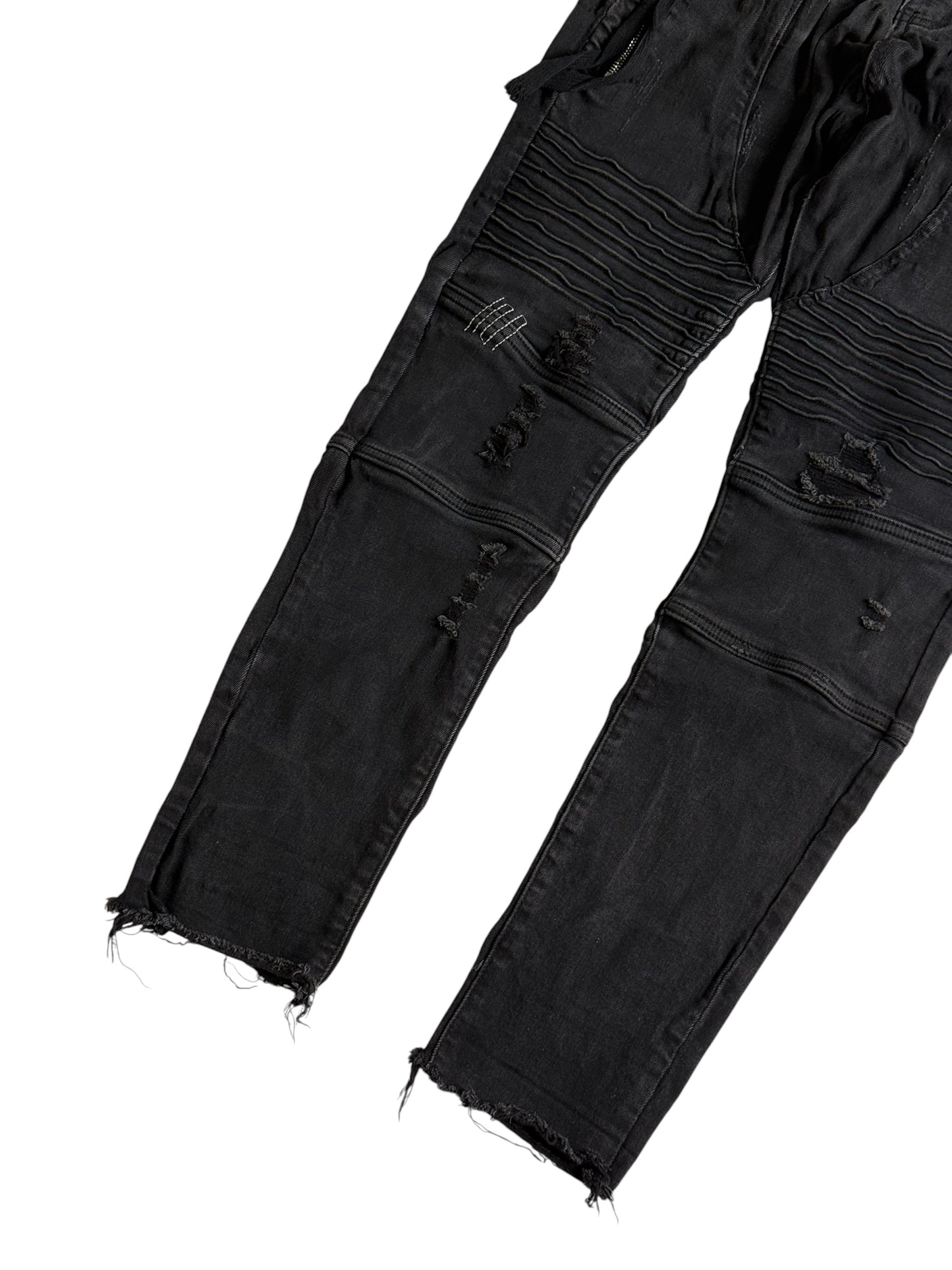 Happy Peace Japan Distressed Biker Punk Goth Denim Jeans