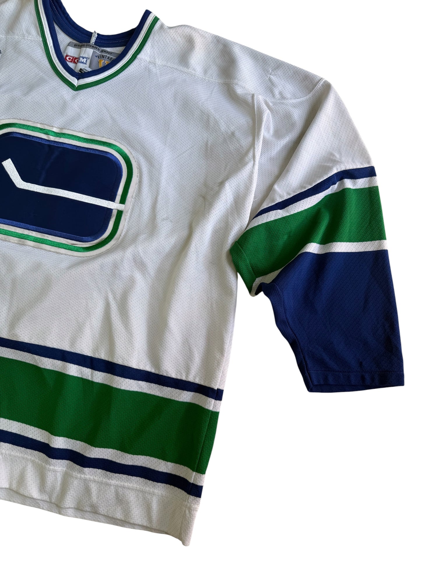 Vintage CCM Vancouver Canucks Hockey Jersey Made In Canada