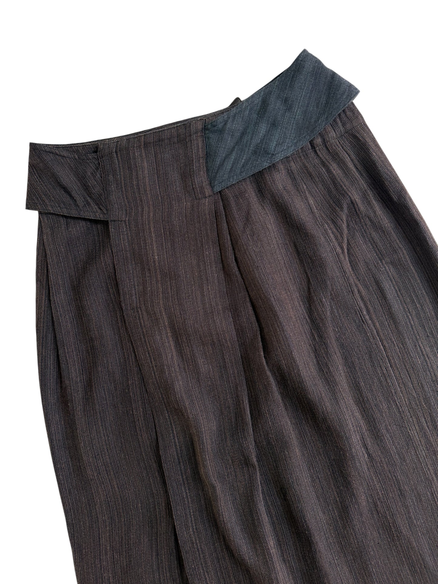 Jurgen Lehl Silk Cotton Panel Skirt Japanese Designer