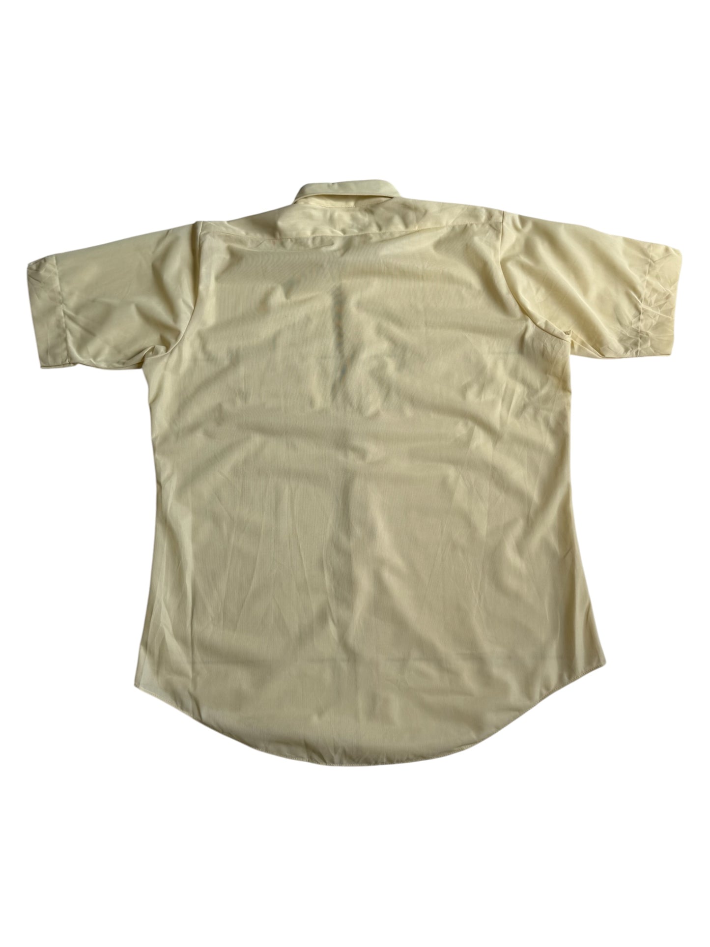 Vintage 1970s BVD Heva-Press Permanent Press Short Sleeve Shirt Deadstock NOS USA