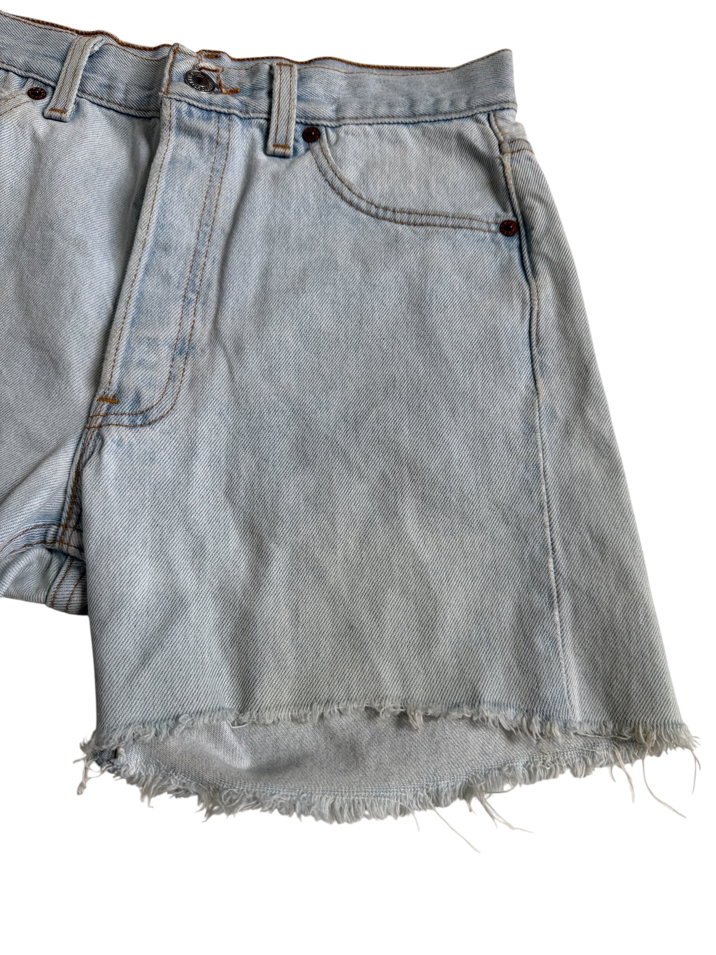 Vintage Levis 501 Cut Off Denim Jeans Made In Usa