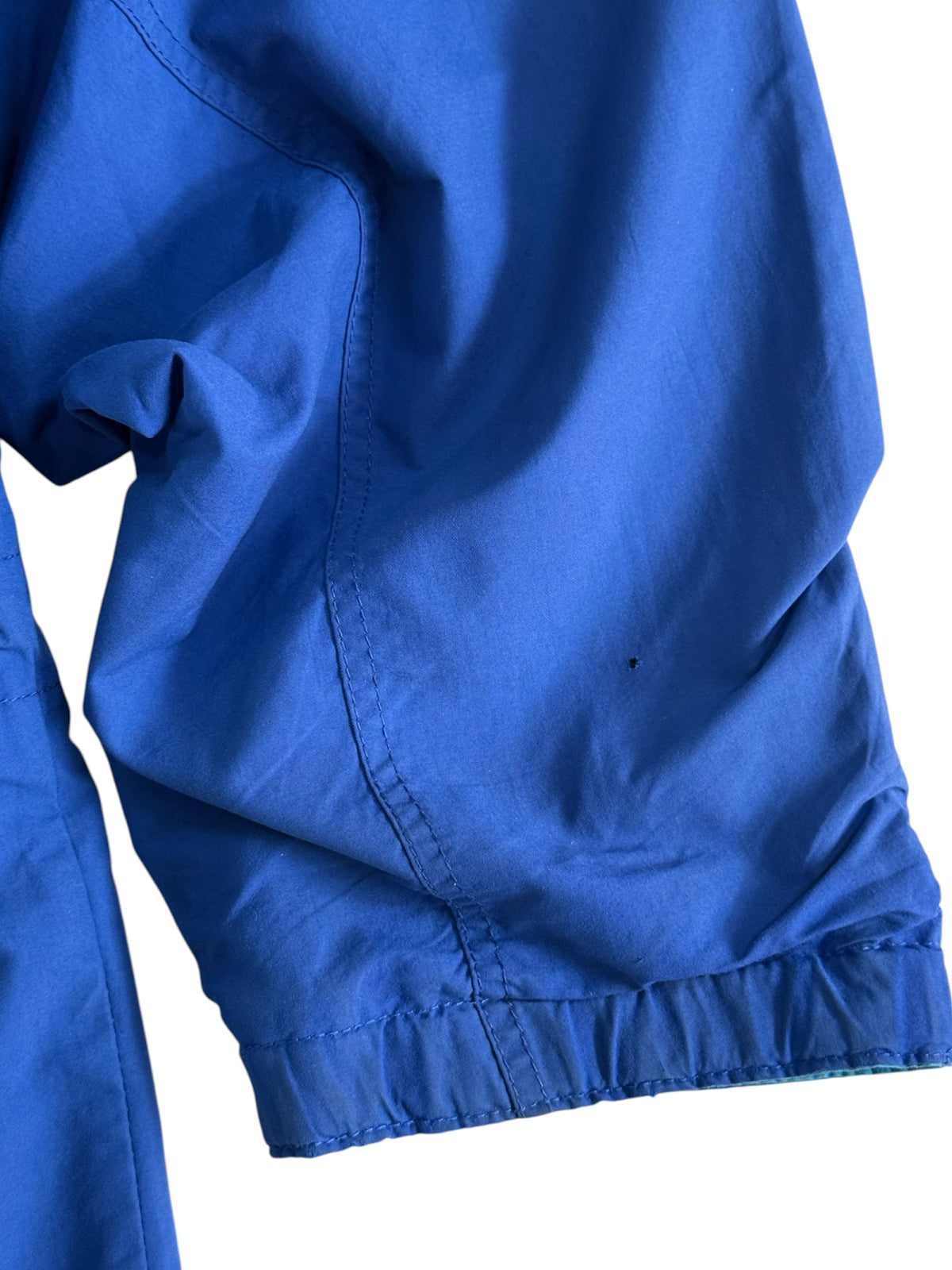 Vintage 1990s Patagonia Hooded Rain Jacket Blue Outdoor Shell Windbreaker