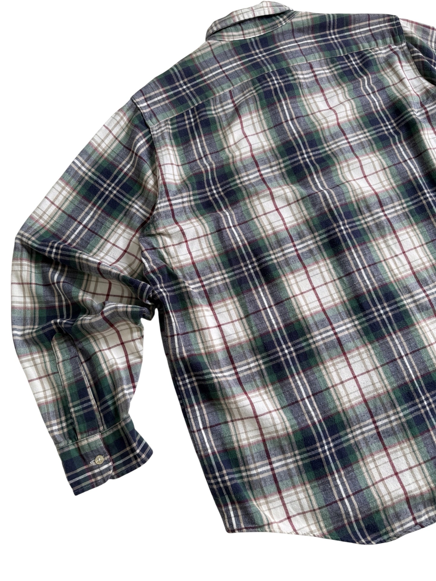 Vintage LL Bean Made in USA Plaid Flannel Shirt