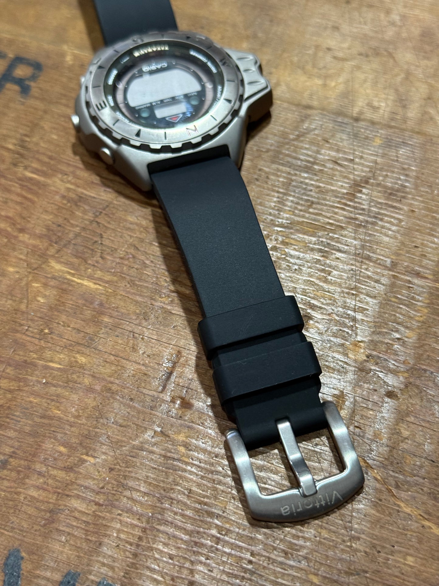 Vintage Casio CPW-401 Japan Watch Junk Not Working For Parts