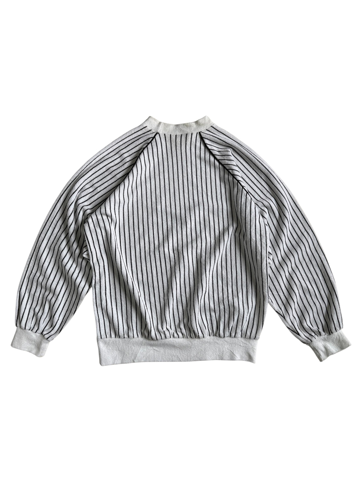 Vintage 1970s-80s West Germany Jazz Graphic Striped Terry Cloth Sweatshirt