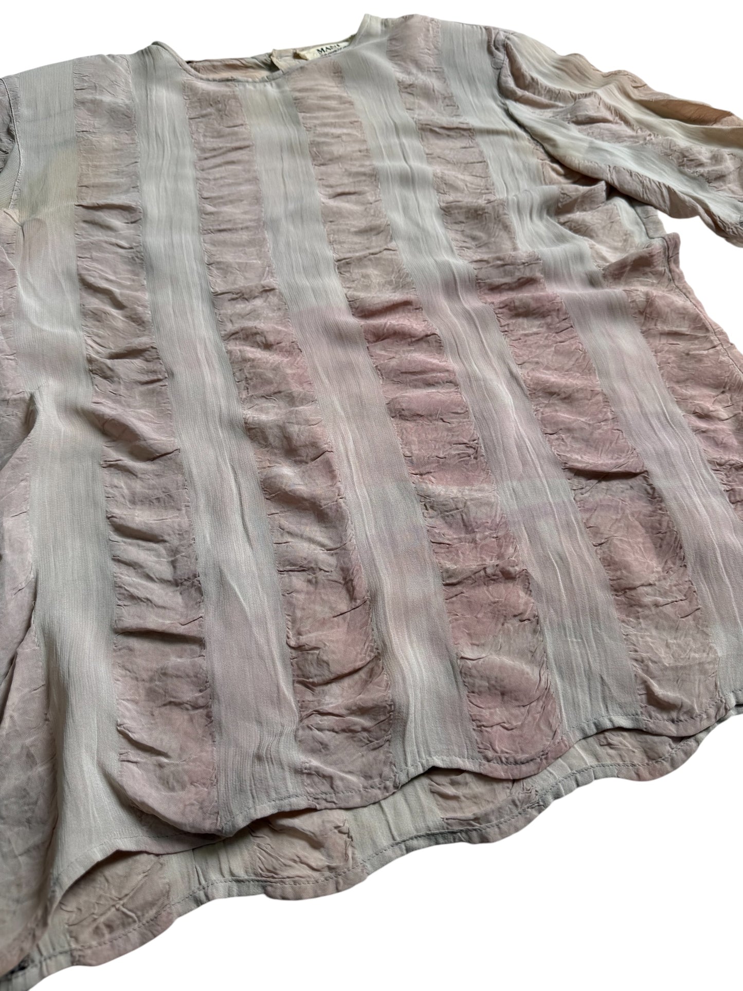 Vintage 1980s-90s MANI by Giorgio Armani Textured Rayon Blouse