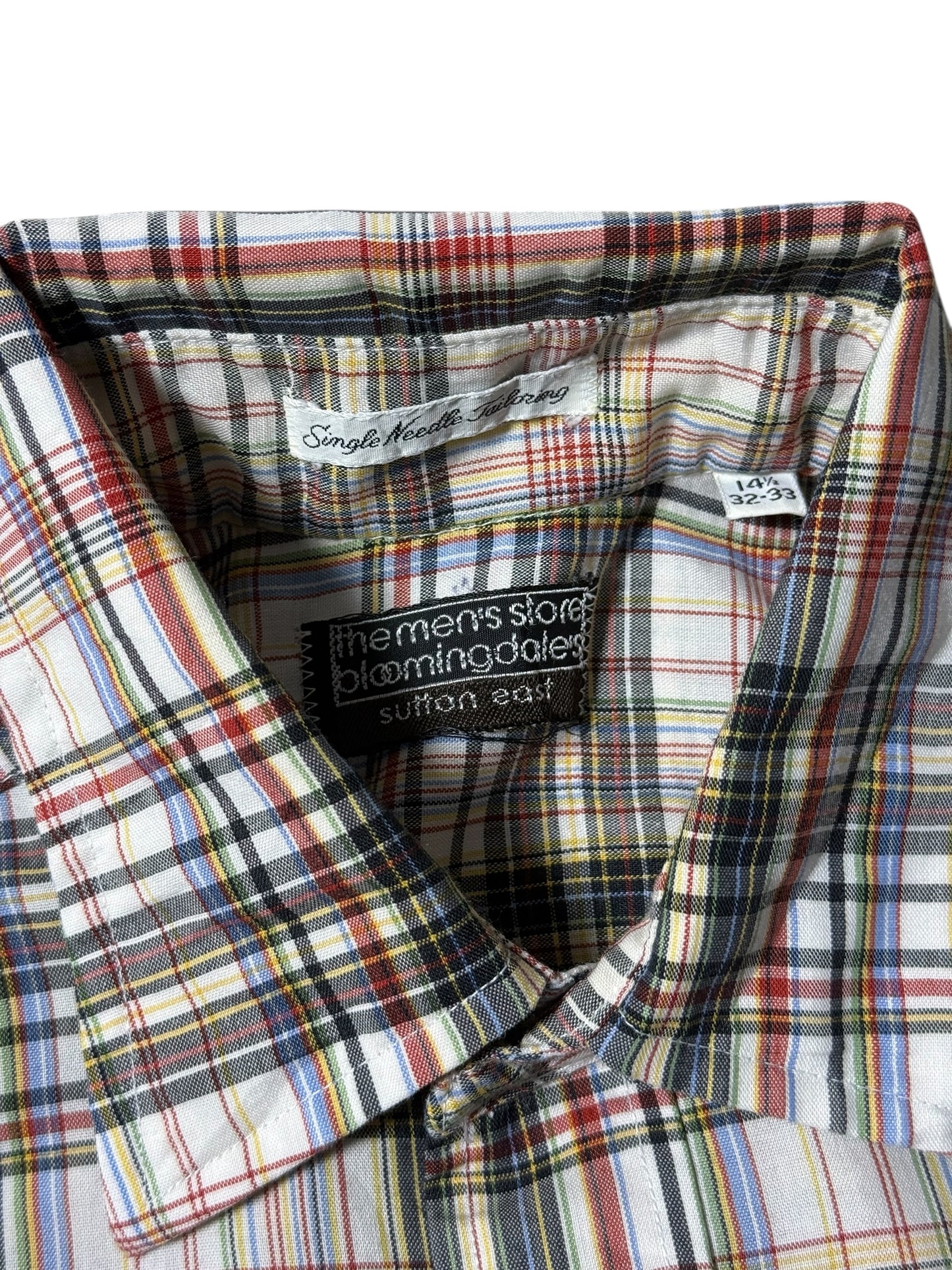 Vintage 1980s-90s Bloomingdale’s Plaid Shirt