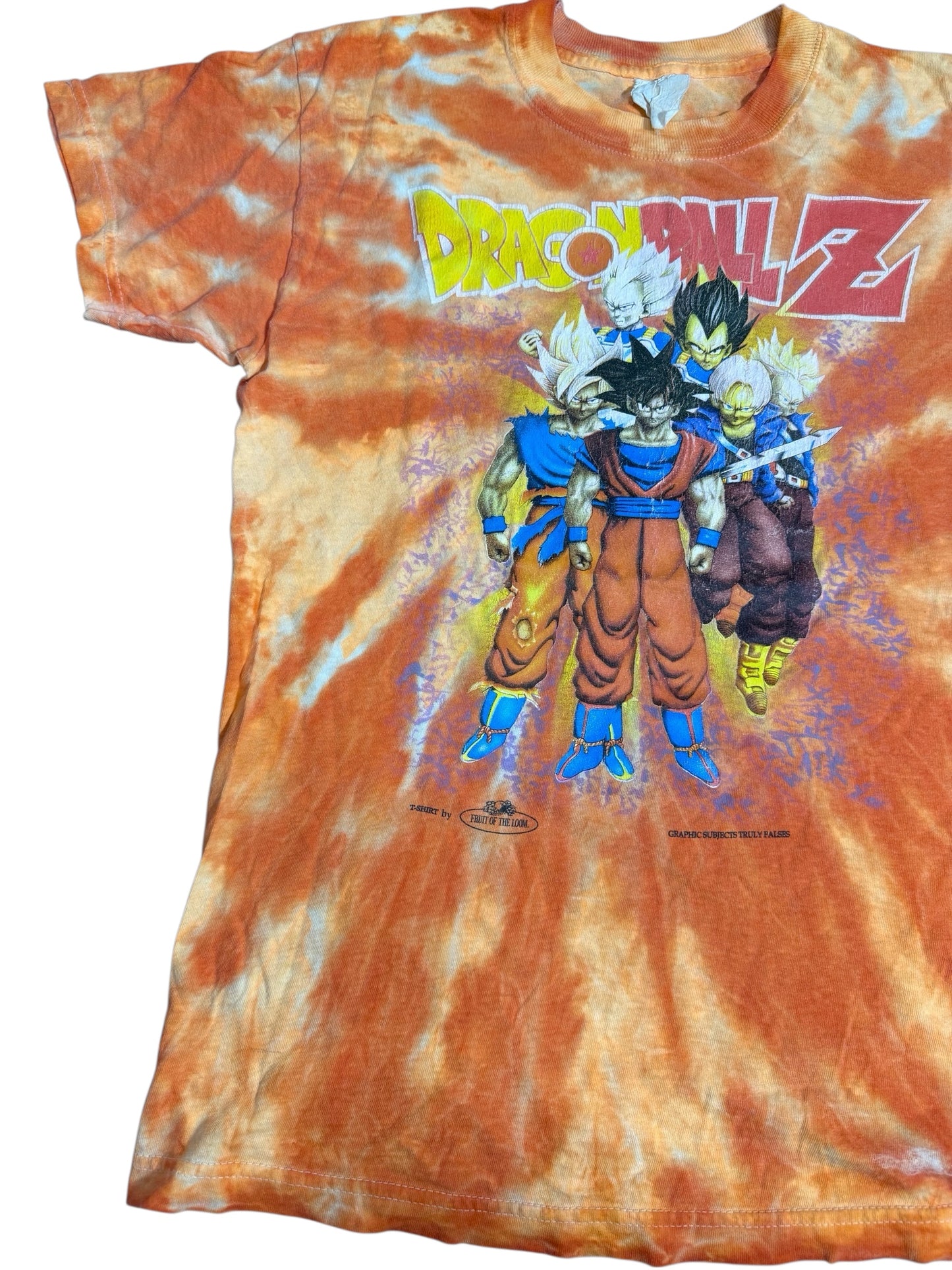 Vintage Dragon Ball Z Tie Dye Tshirt Goku Vegeta Trunks Anime 1990s