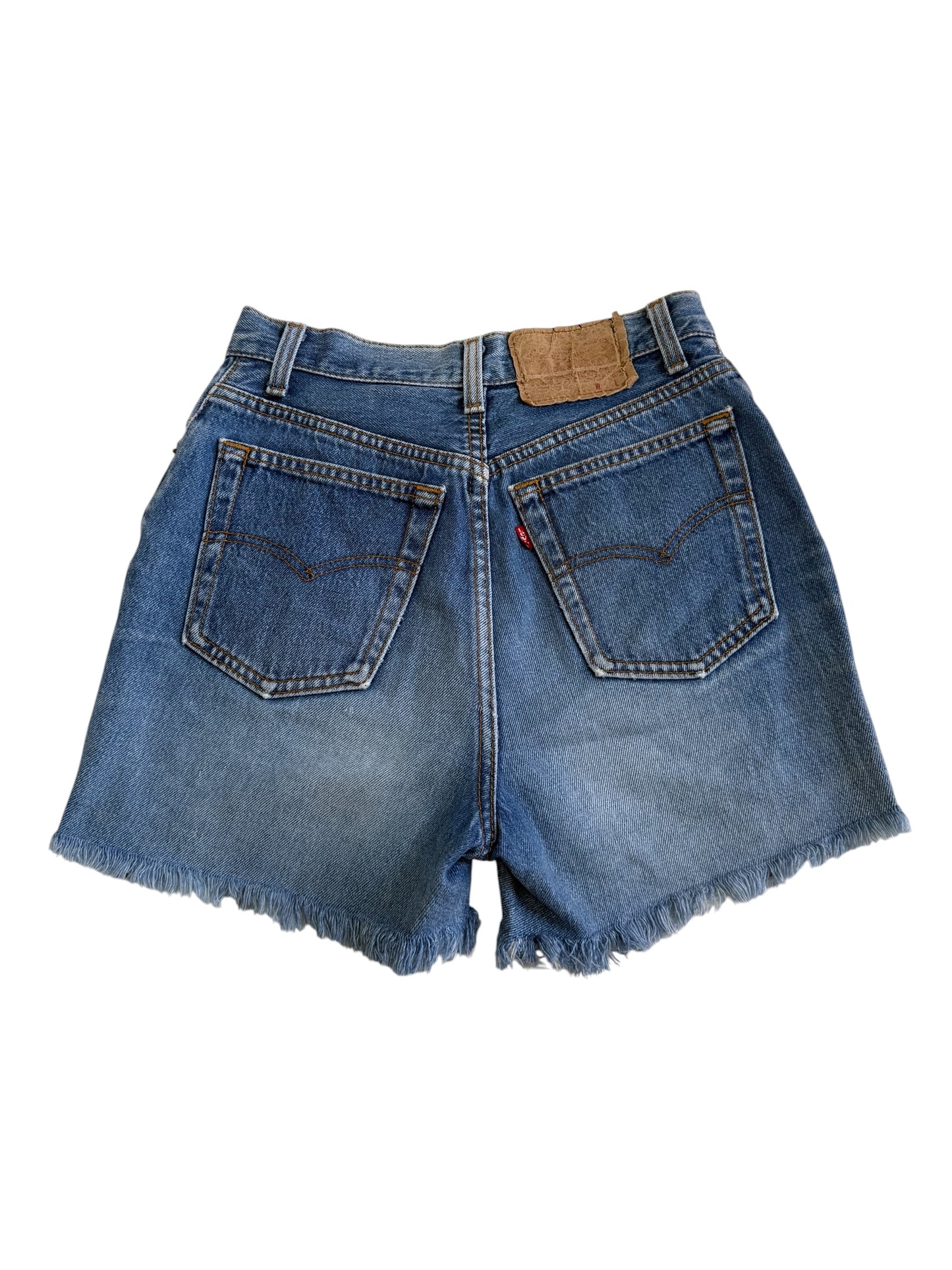 Vintage Levis 501 Cut Off Denim Jeans Made In Usa